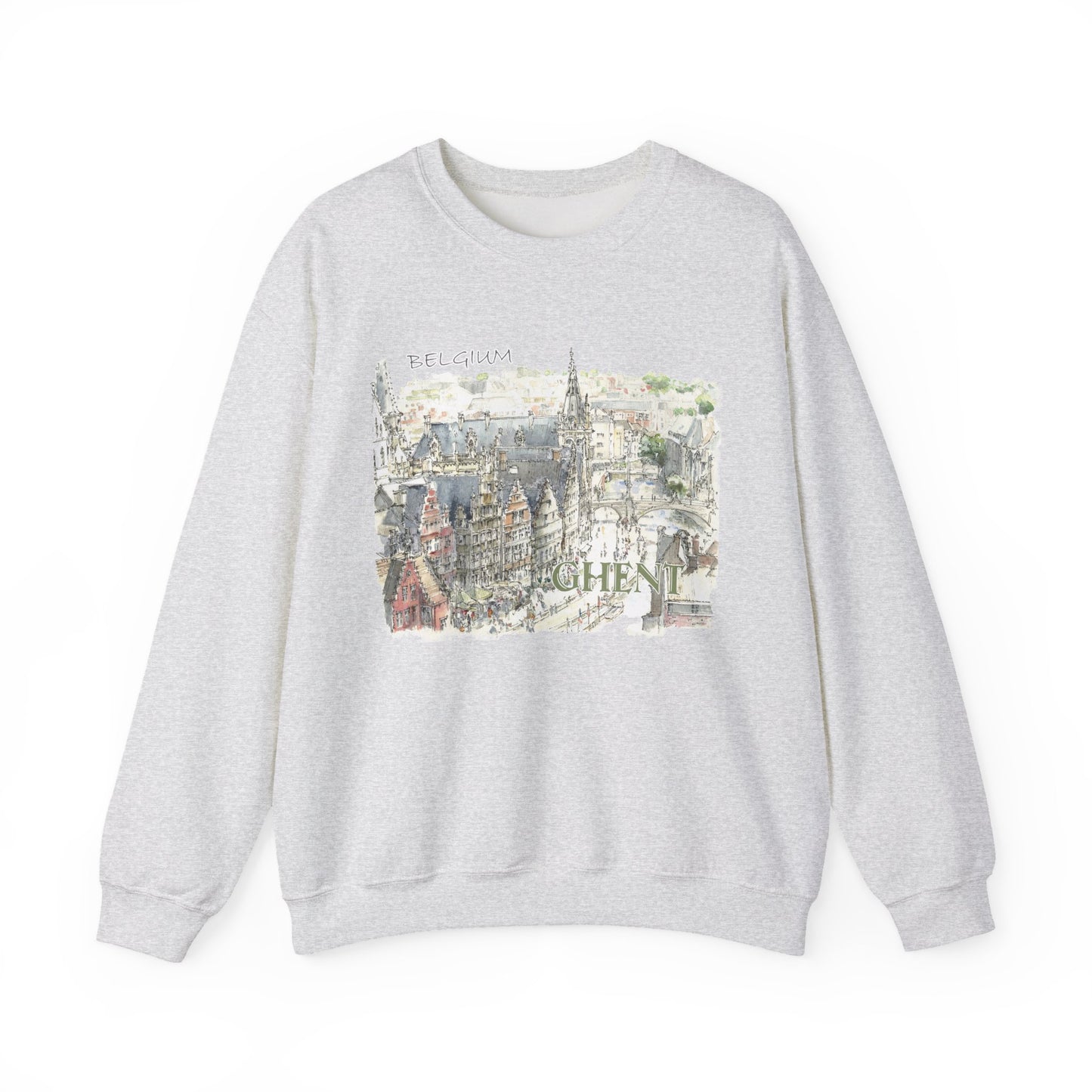 Ghent-Inspired Unisex Crewneck Sweatshirt