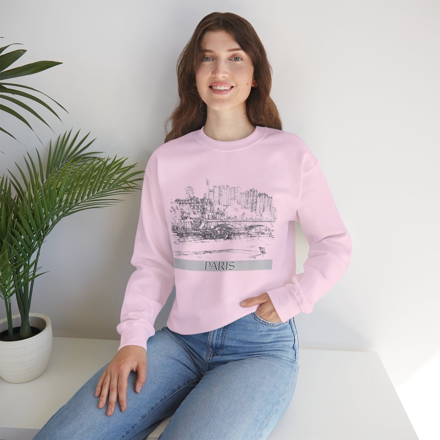 Paris-Inspired Unisex Crewneck Sweatshirt