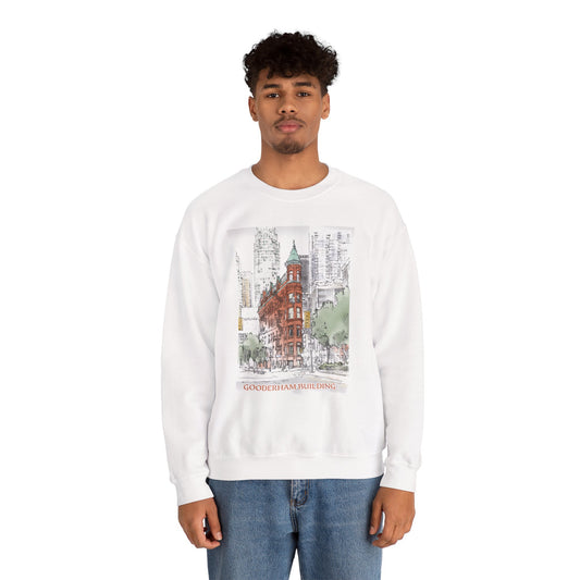Gooderham building-Inspired Unisex Crewneck Sweatshirt