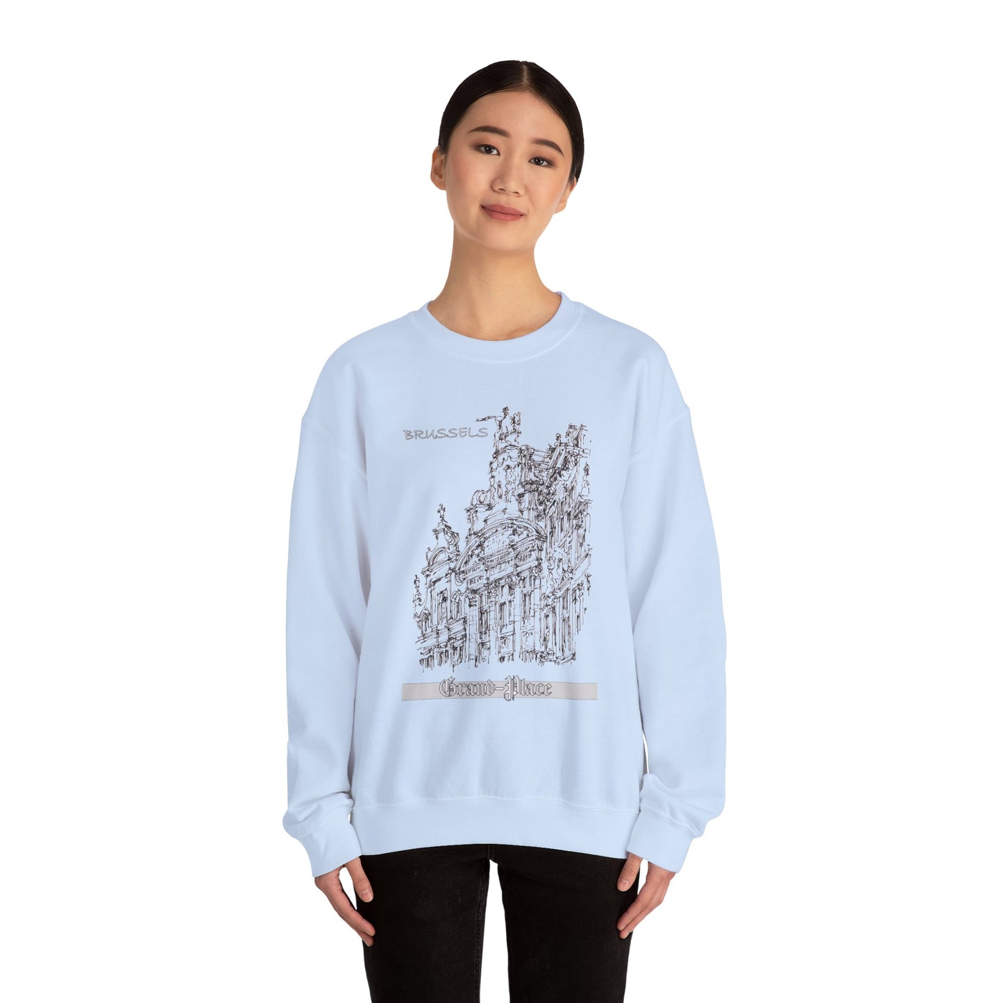 Brussel's Grand-Place-Inspired Unisex Crewneck Sweatshirt