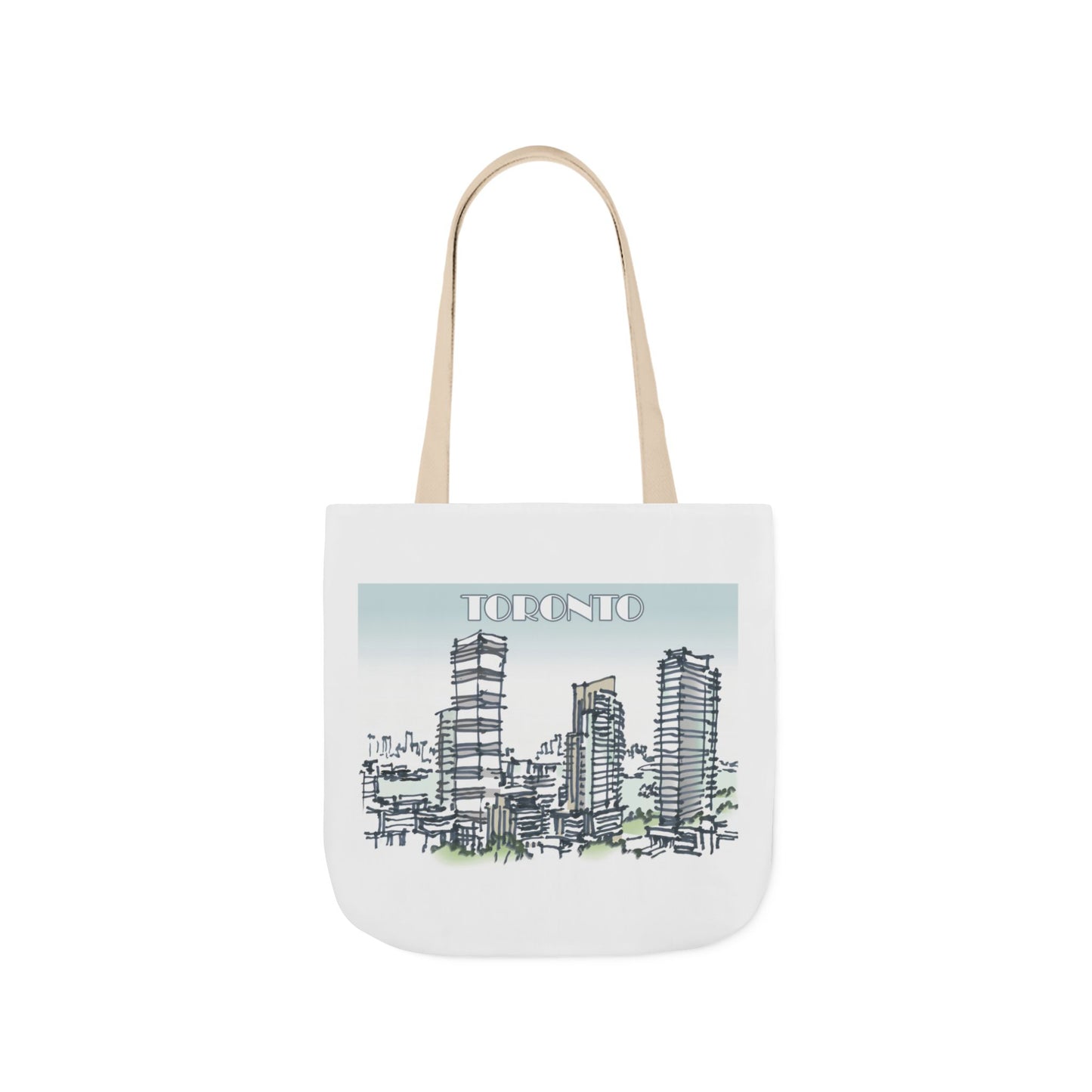 Toronto-inspired Tote Bag with 4-Color Straps