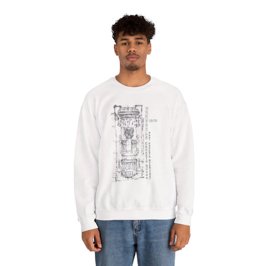 Brussel's Art-Nouveau-Inspired Unisex Crewneck Sweatshirt