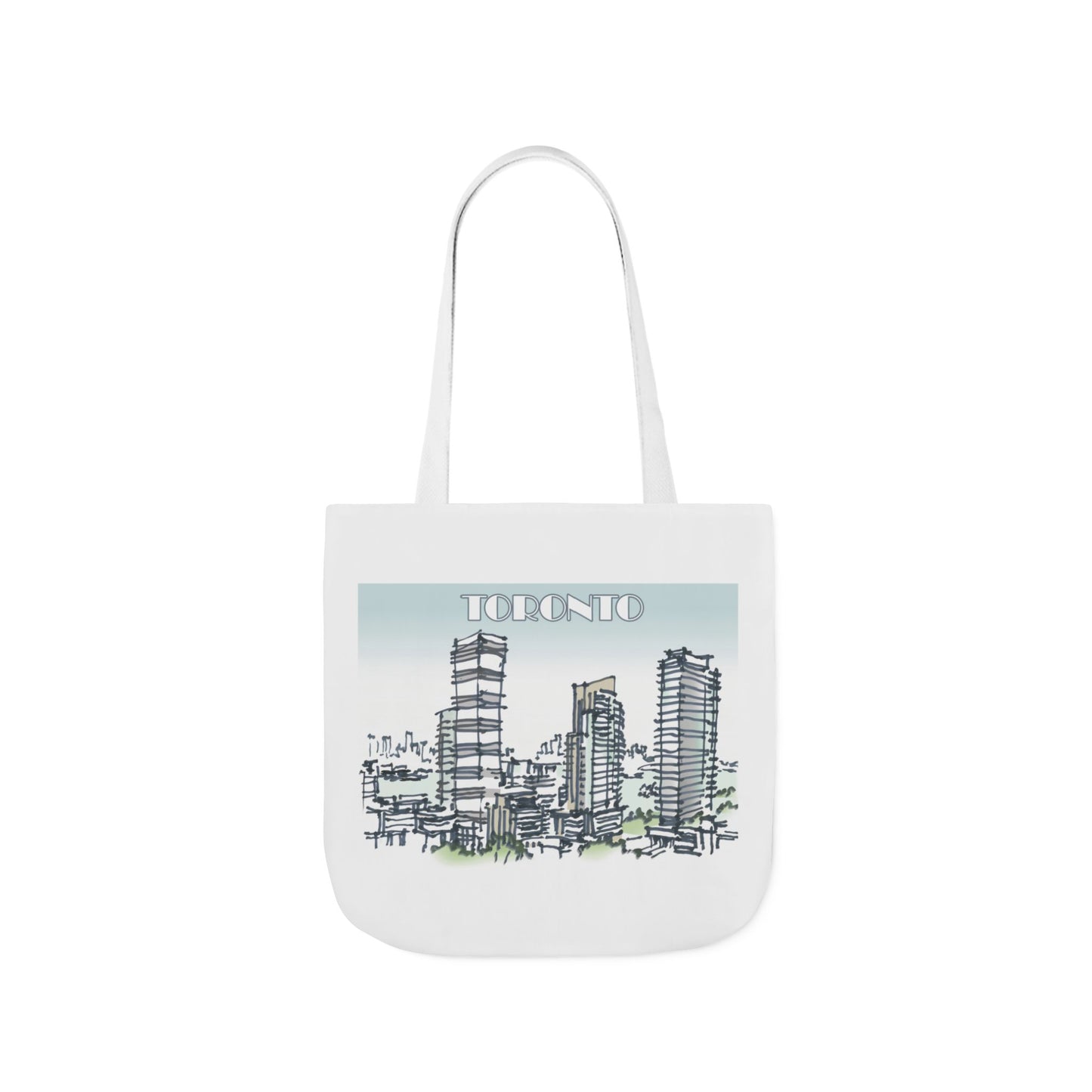 Toronto-inspired Tote Bag with 4-Color Straps