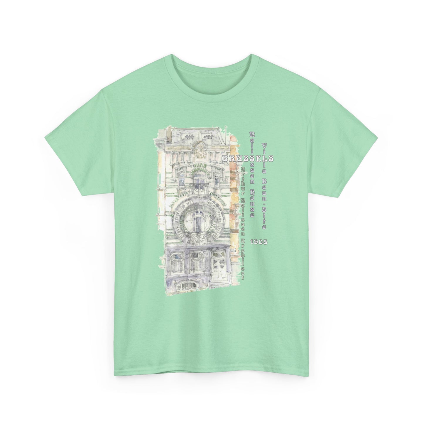 Brussel's Art-Nouveau-Inspired Unisex Crewneck T-shirt