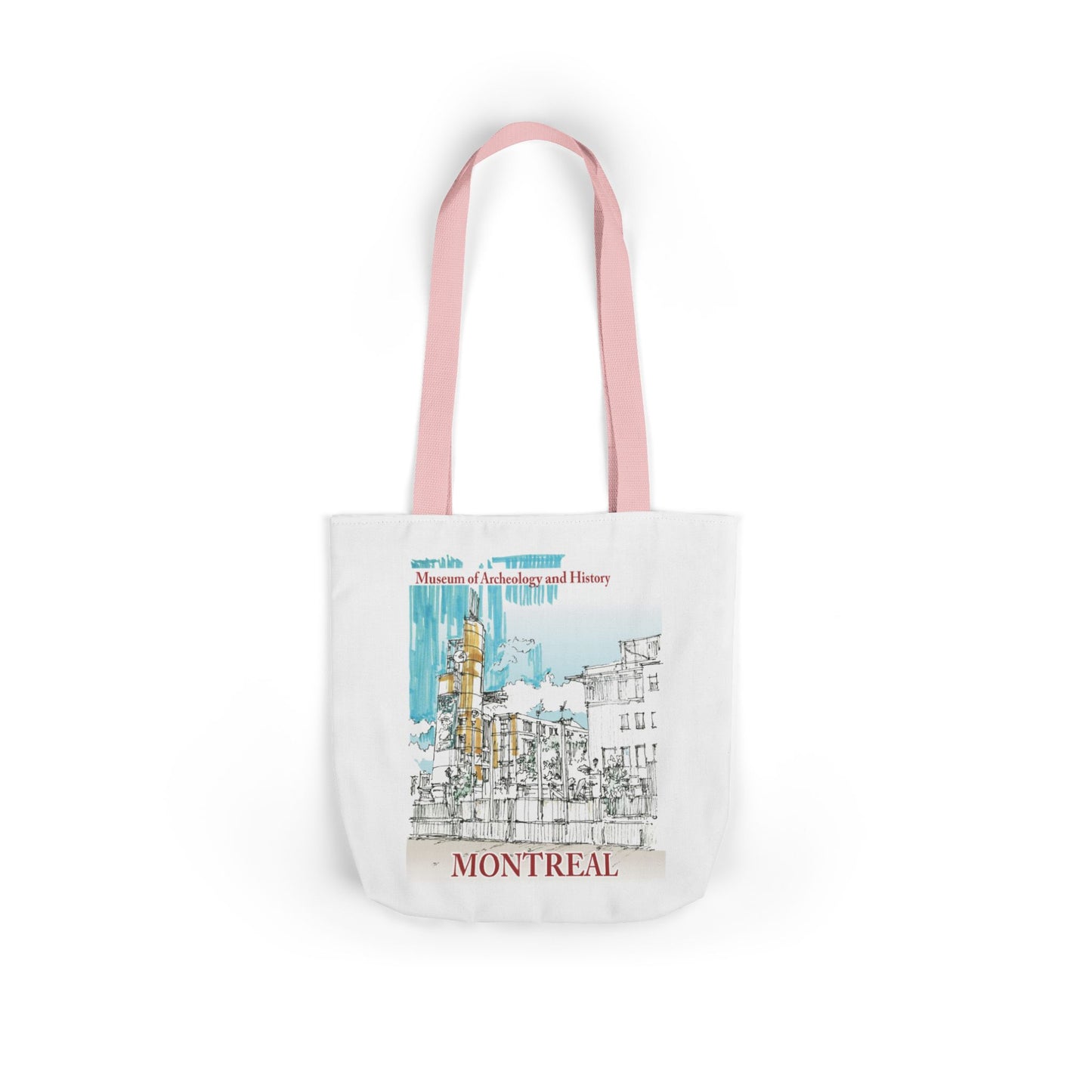 Montreal-inspired Tote Bag with 5-Color Straps
