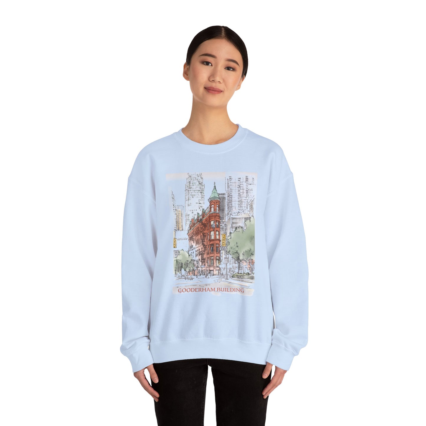 Gooderham building-Inspired Unisex Crewneck Sweatshirt