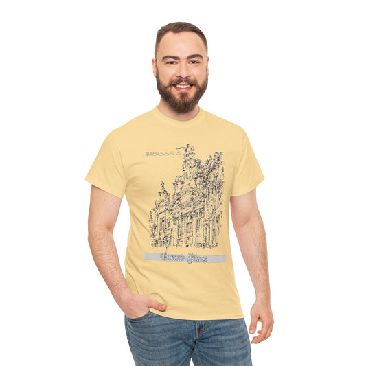 Brussel's Grand-Place-Inspired Unisex Crewneck T-shirt