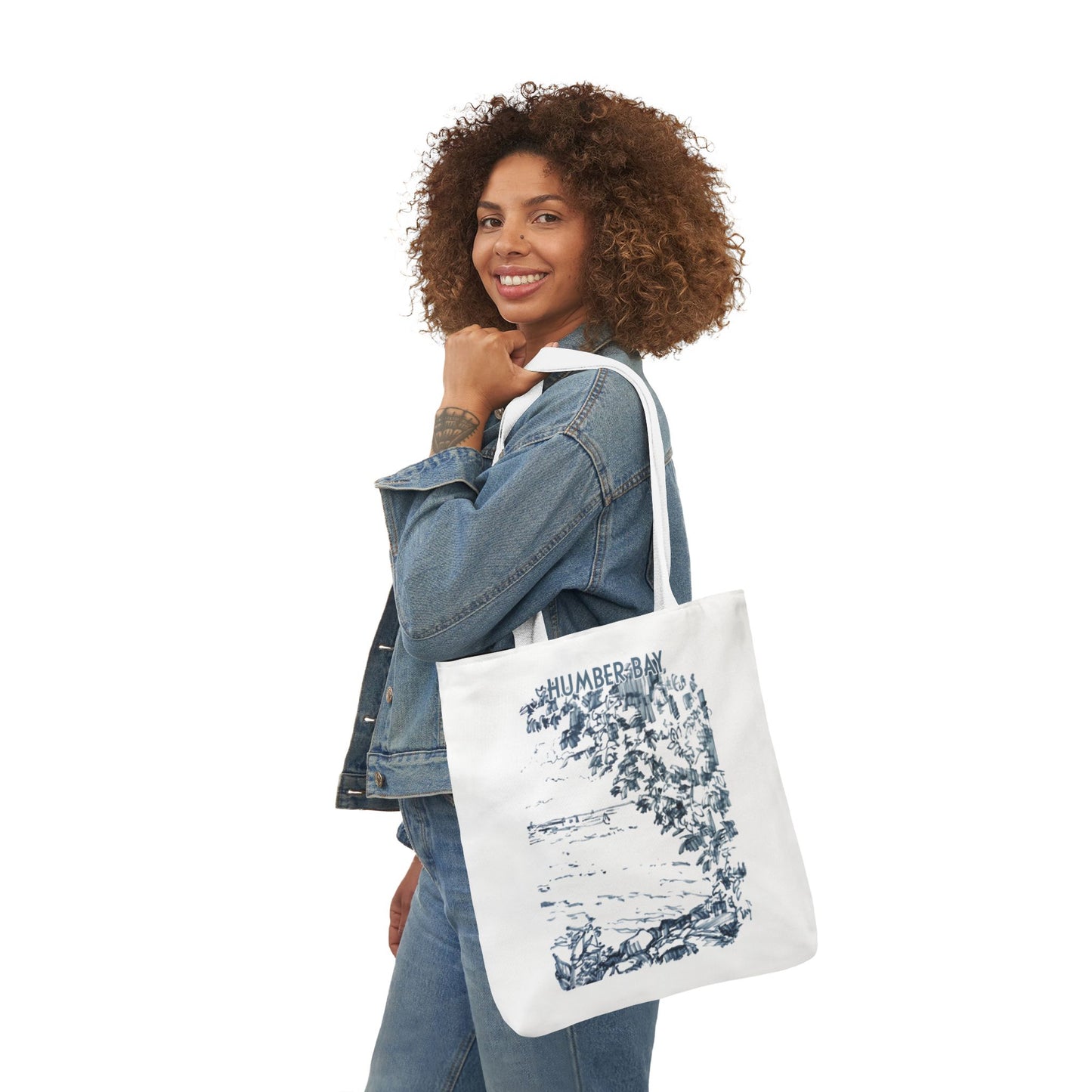 Toronto Humber Bay-inspired Tote Bag with 3-Color Straps