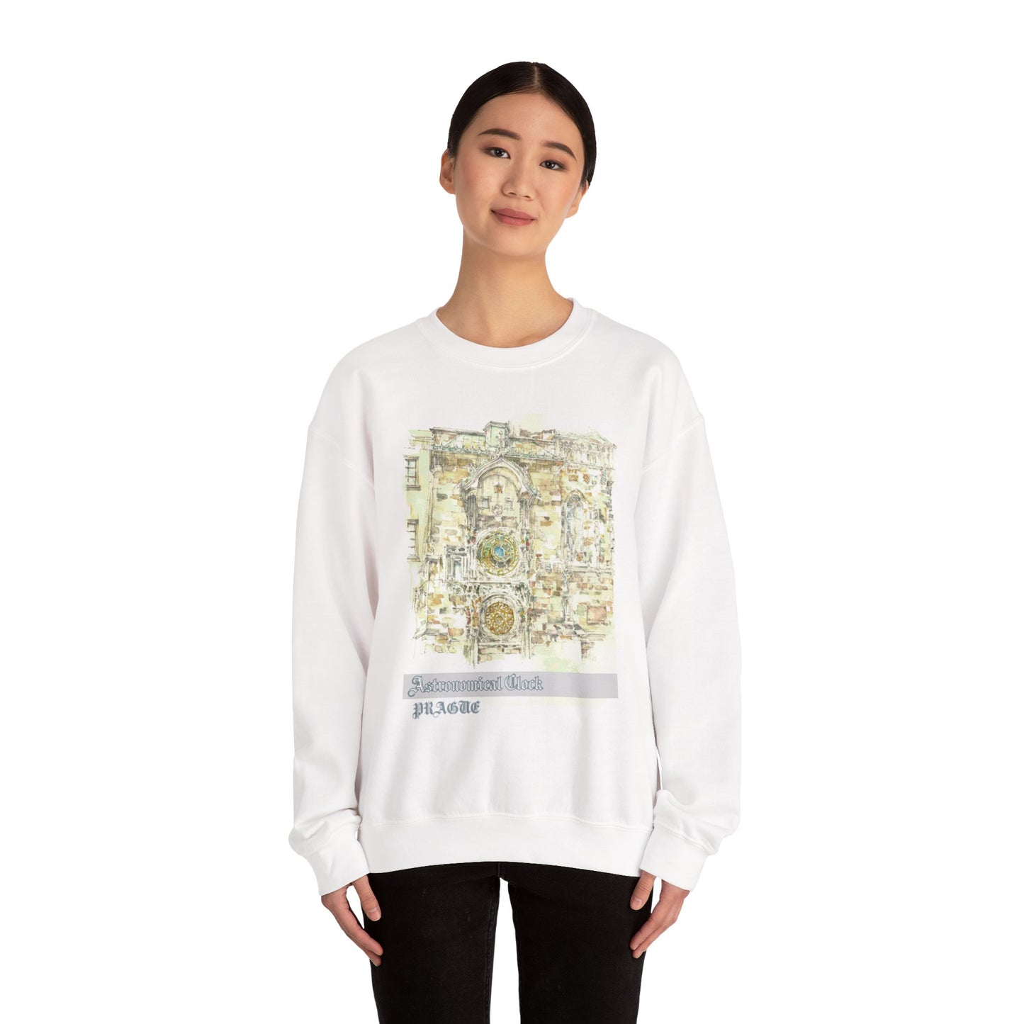 Prague-Inspired Unisex Crewneck Sweatshirt