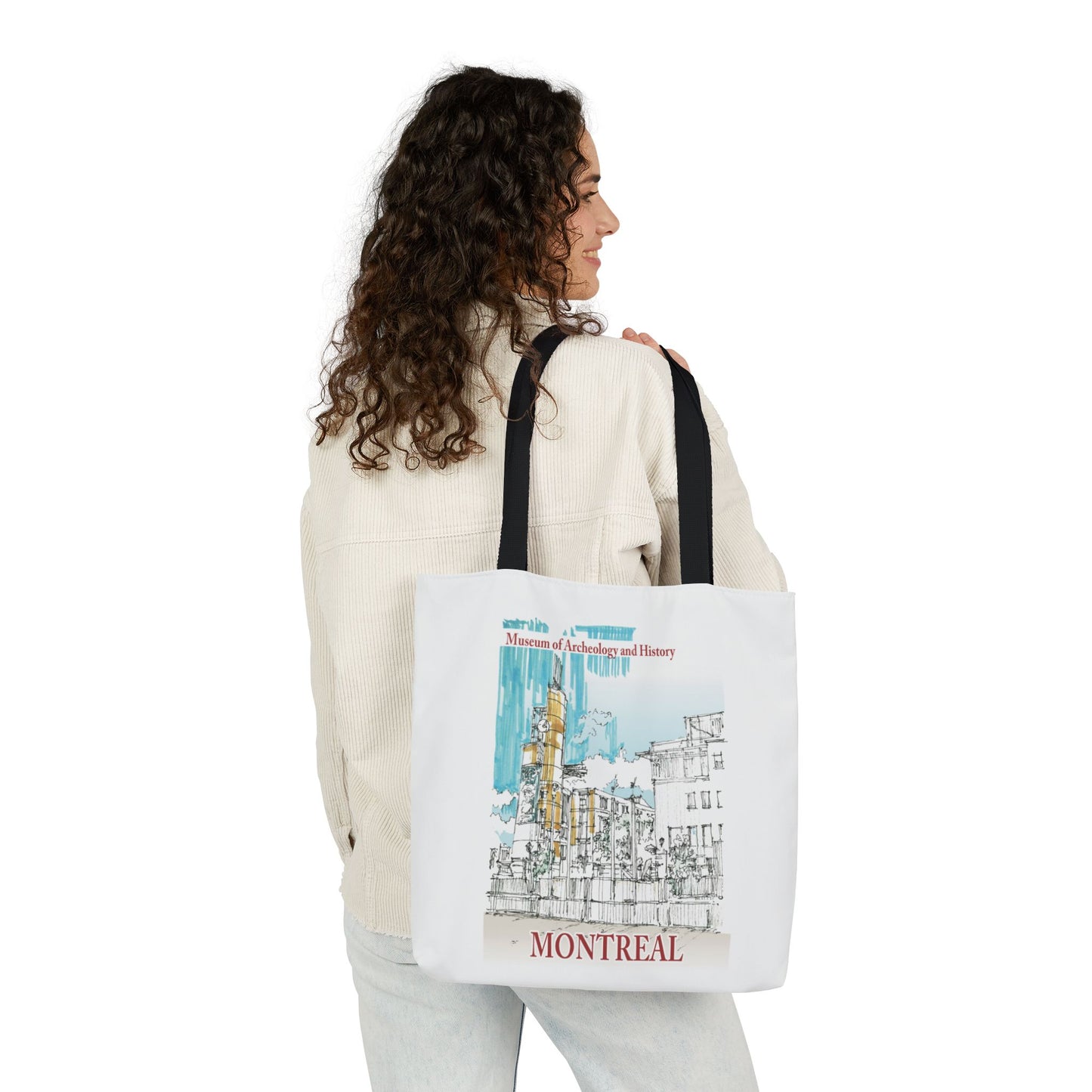 Montreal-inspired Tote Bag with 5-Color Straps