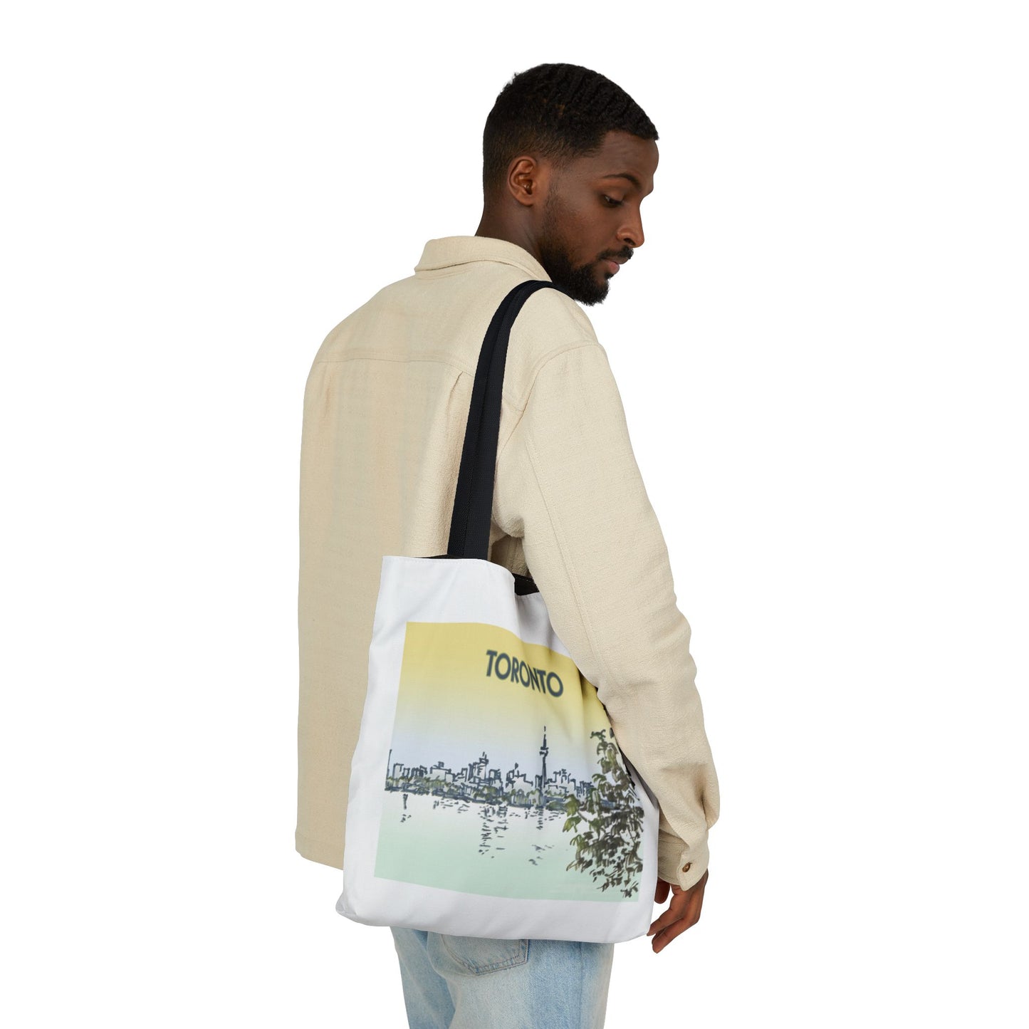 Toronto-inspired Tote Bag with 4-Color Straps