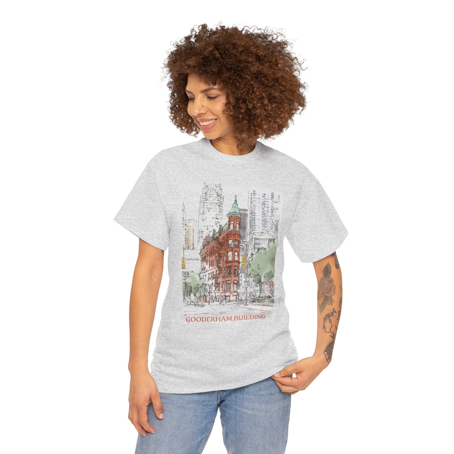 Gooderham building-Inspired Unisex Crewneck T-shirt