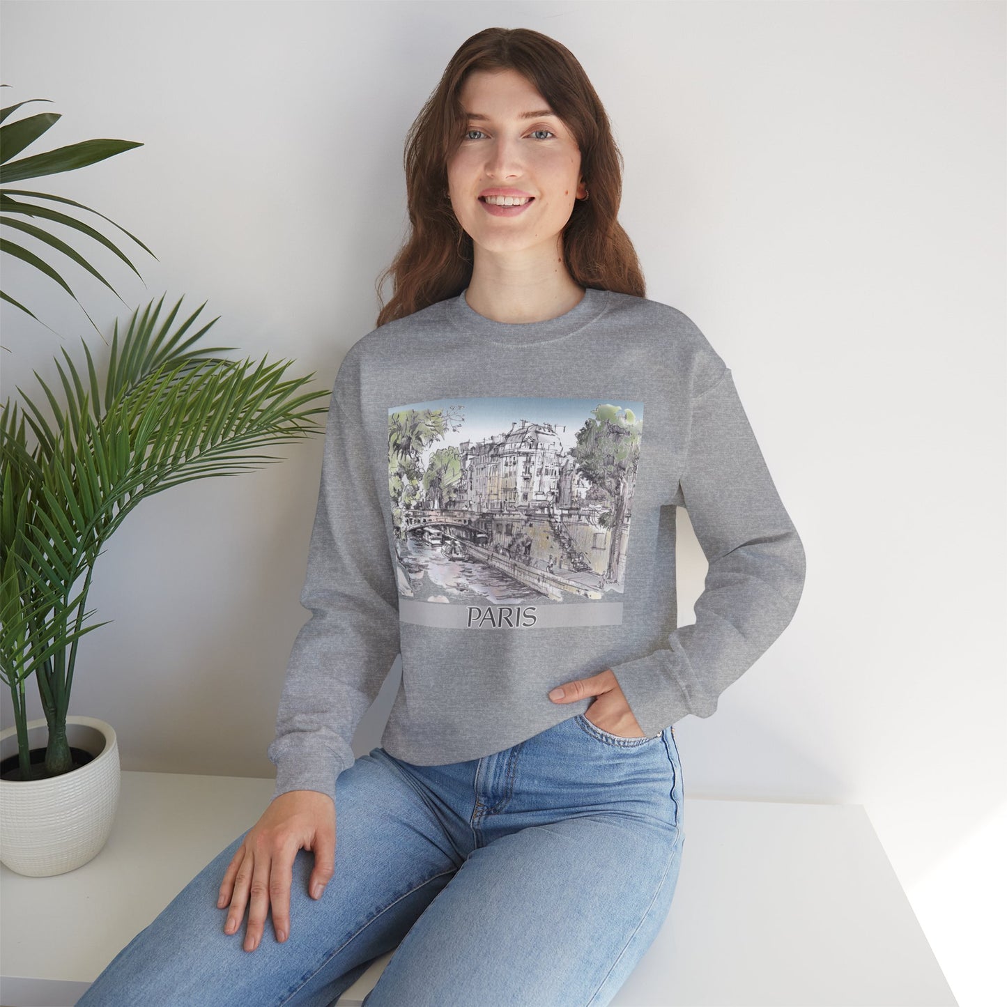 Paris-Inspired Unisex Crewneck Sweatshirt