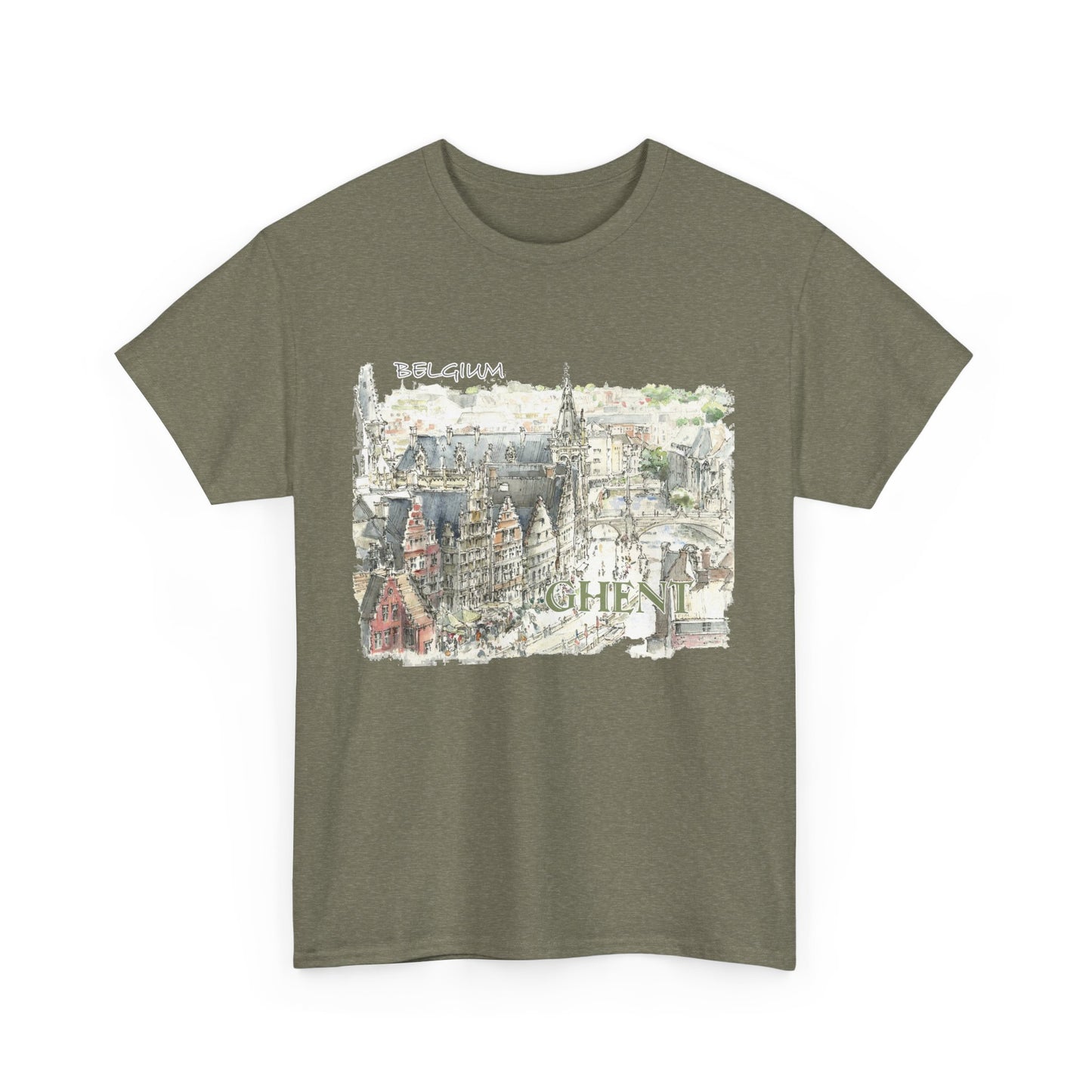 Ghent-Inspired Unisex Crewneck T-shirt