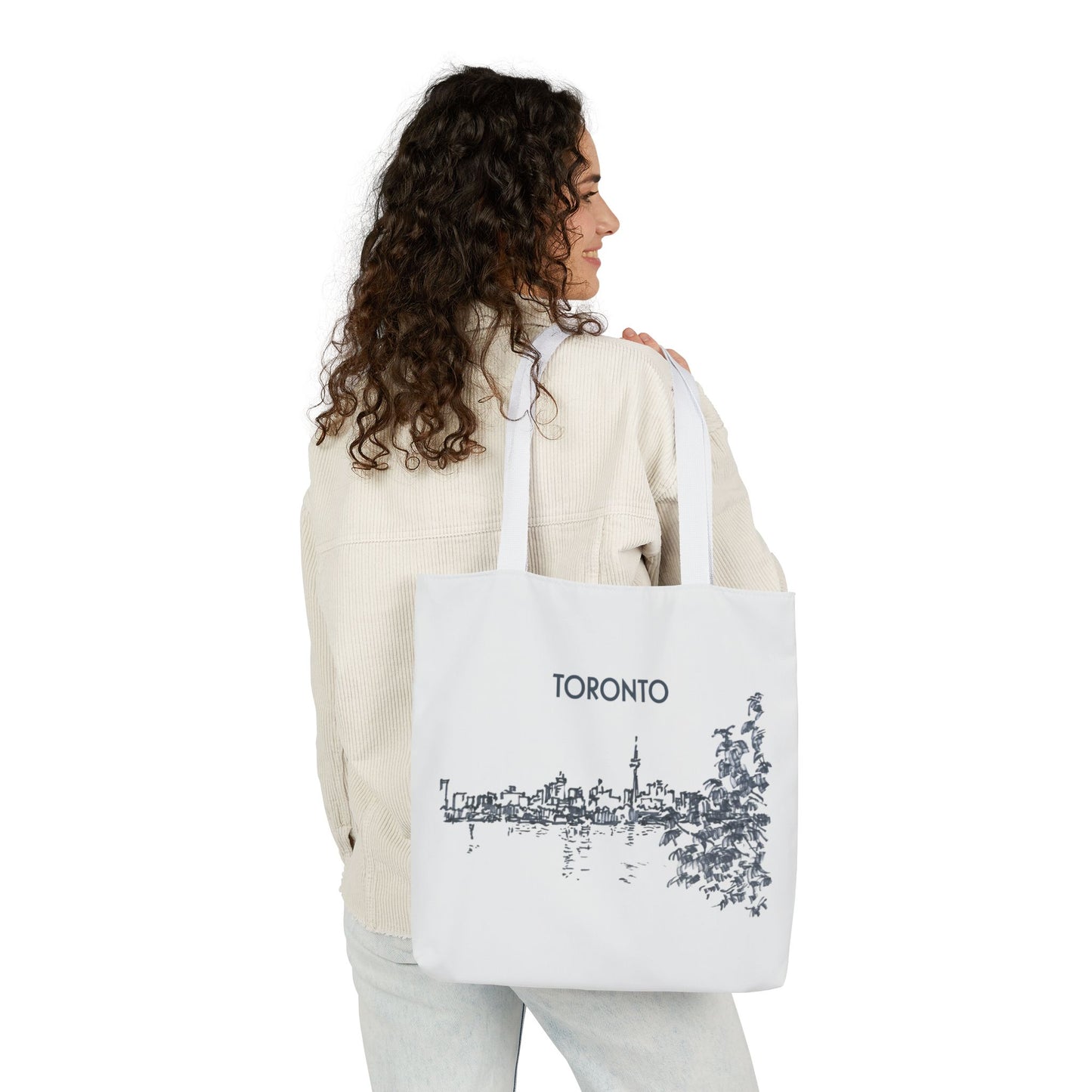 Toronto-inspired Tote Bag with 3-Color Straps