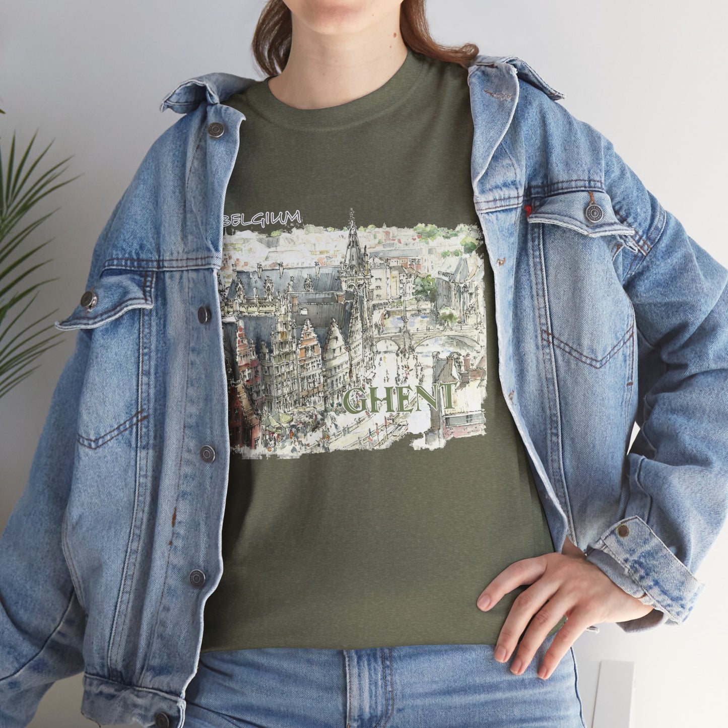 Ghent-Inspired Unisex Crewneck T-shirt