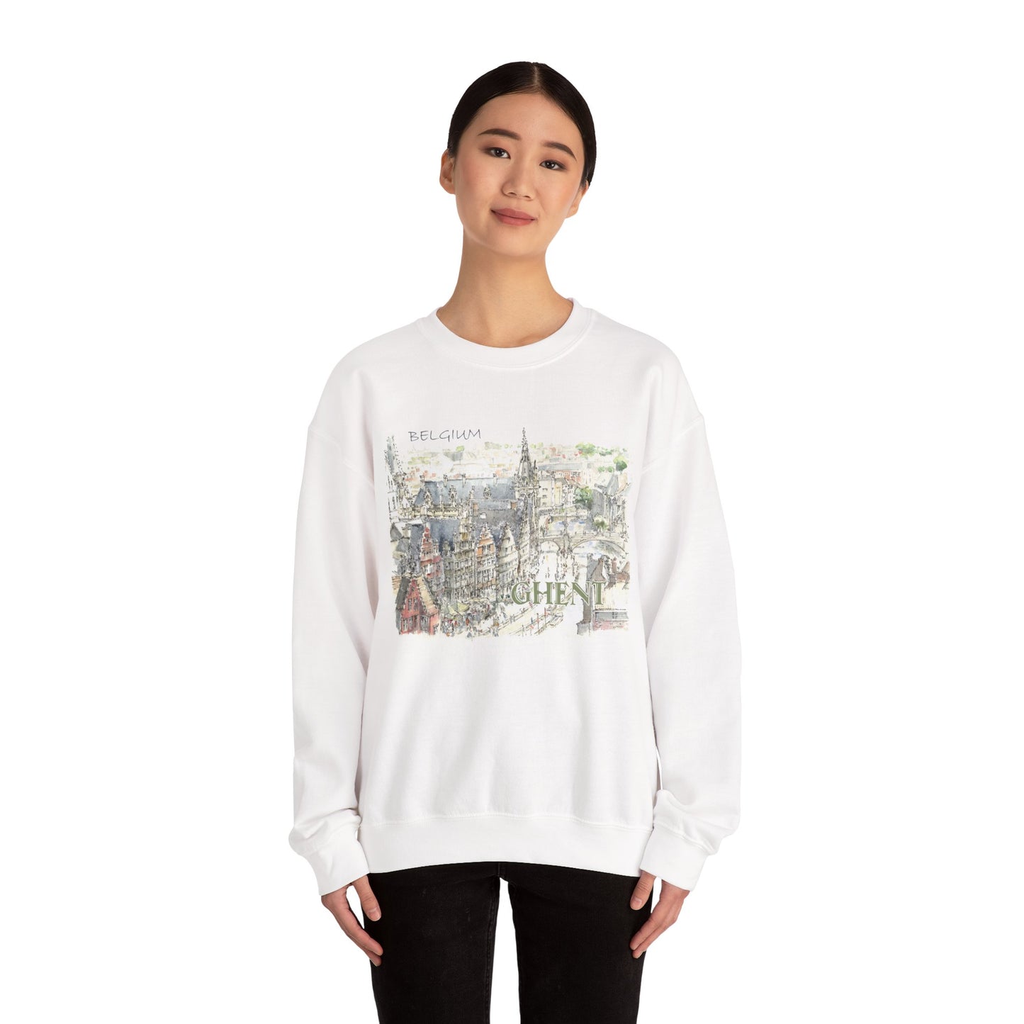 Ghent-Inspired Unisex Crewneck Sweatshirt