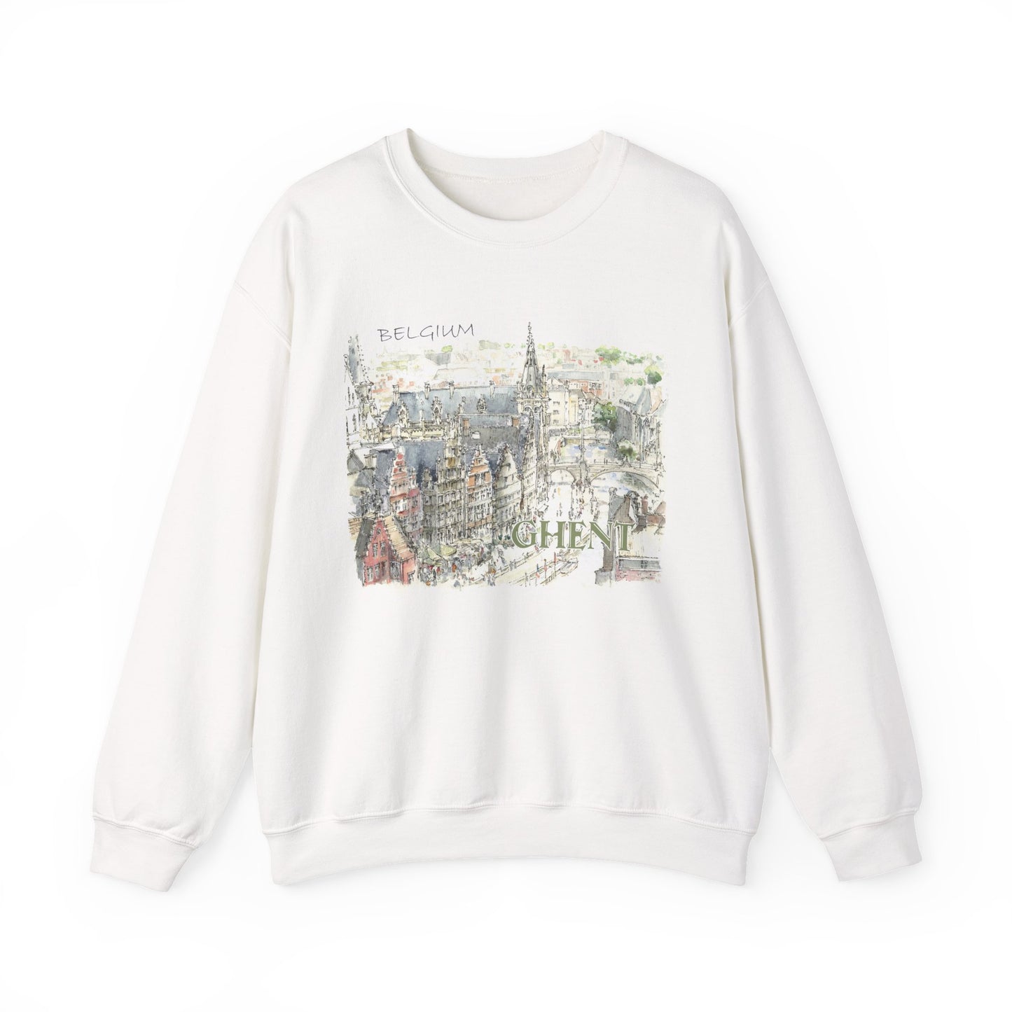 Ghent-Inspired Unisex Crewneck Sweatshirt