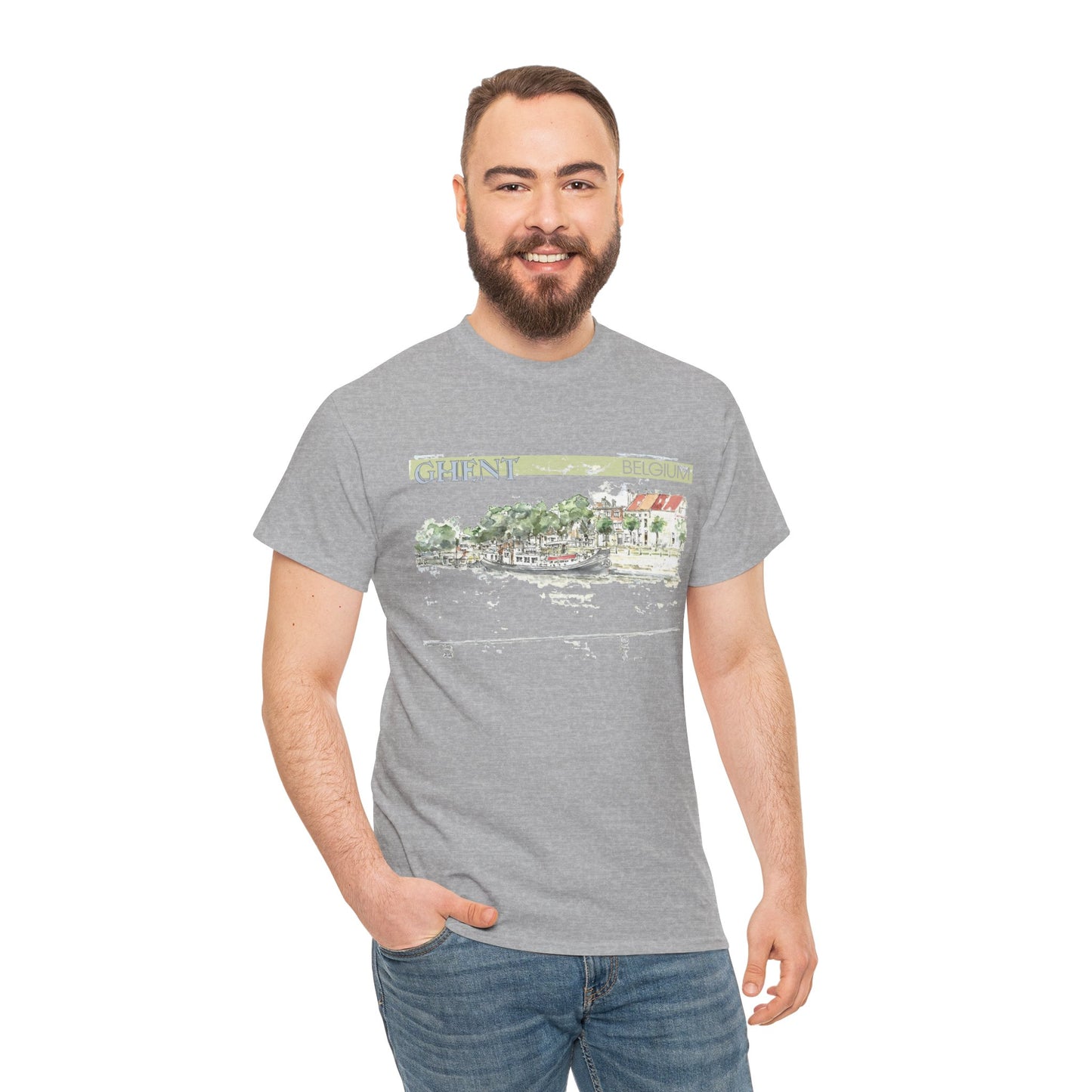 Ghent-Inspired Unisex Crewneck T-shirt