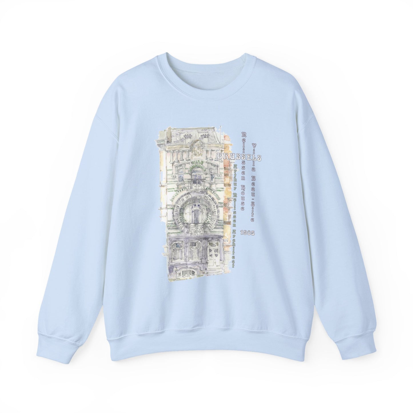 Brussel's Art-Nouveau-Inspired Unisex Crewneck Sweatshirt