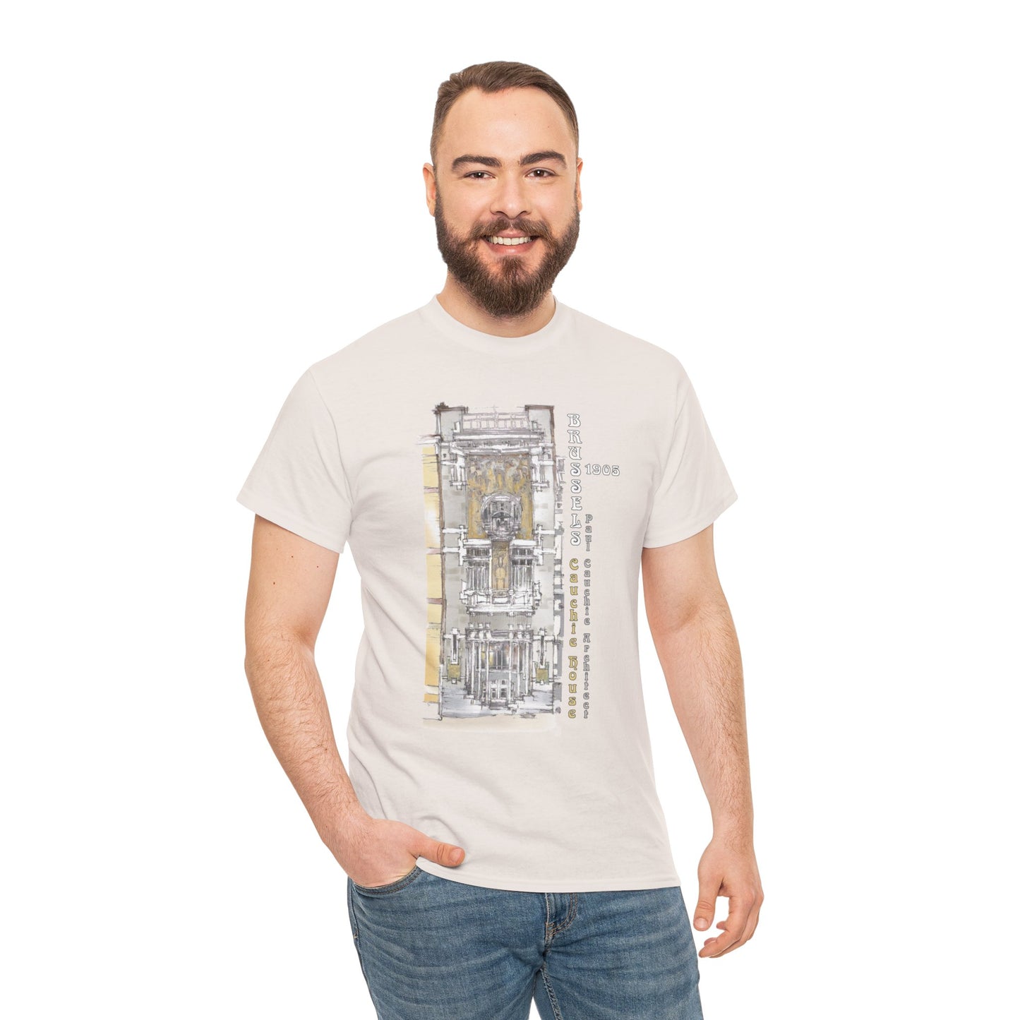 Brussel's Art-Nouveau-Inspired Unisex Crewneck T-shirt