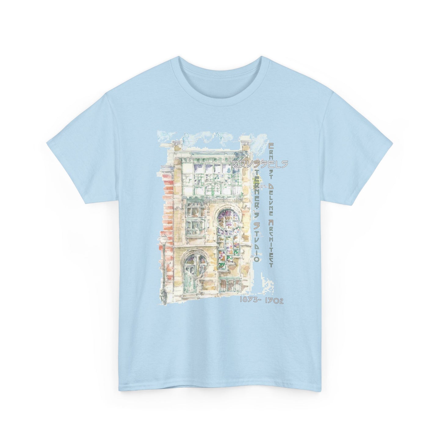 Brussel's Art-Nouveau-Inspired Unisex Crewneck T-shirt