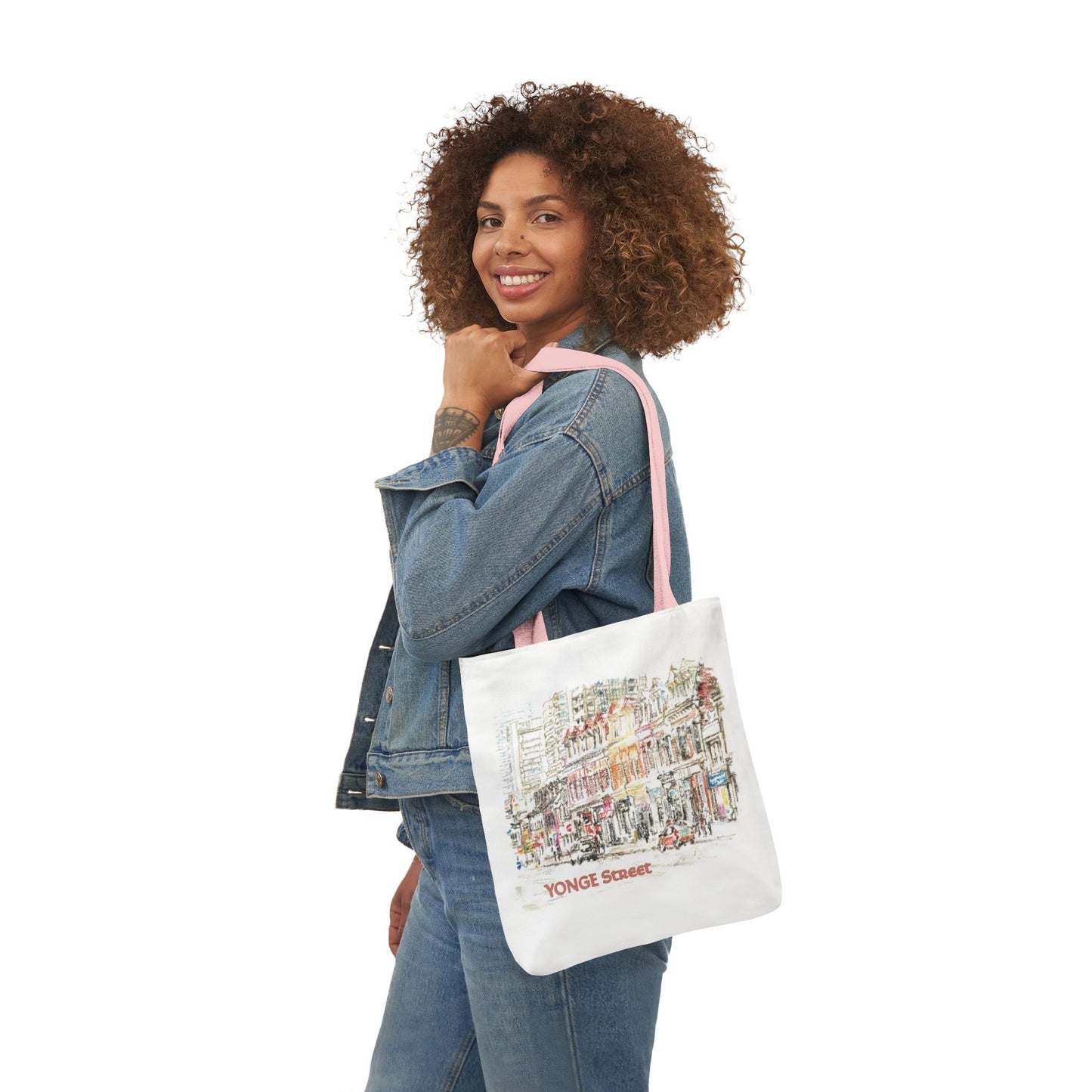 Yonge Street-inspired Tote Bag with 5-Color Straps