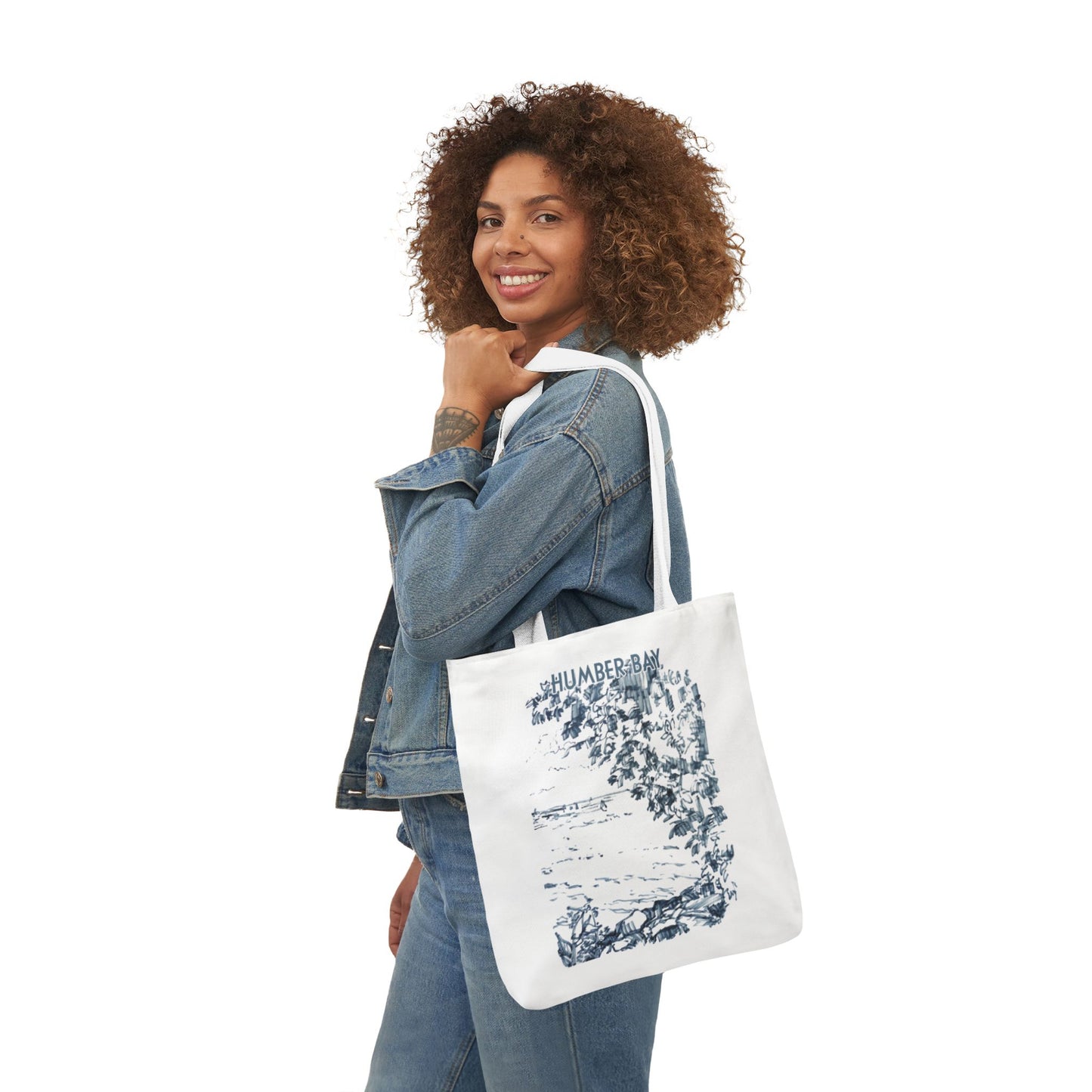 Toronto Humber Bay-inspired Tote Bag with 3-Color Straps