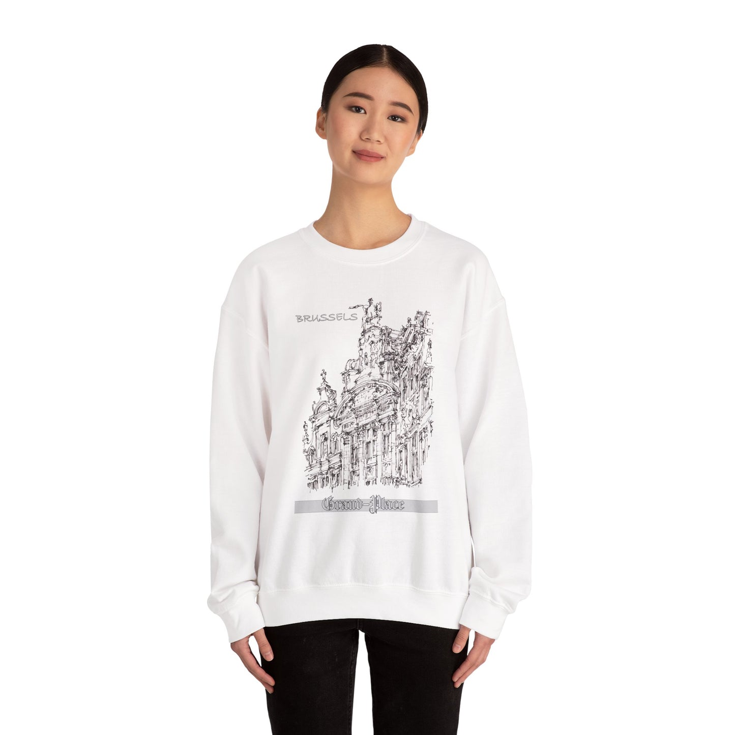 Brussel's Grand-Place-Inspired Unisex Crewneck Sweatshirt