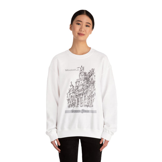 Brussel's Grand-Place-Inspired Unisex Crewneck Sweatshirt