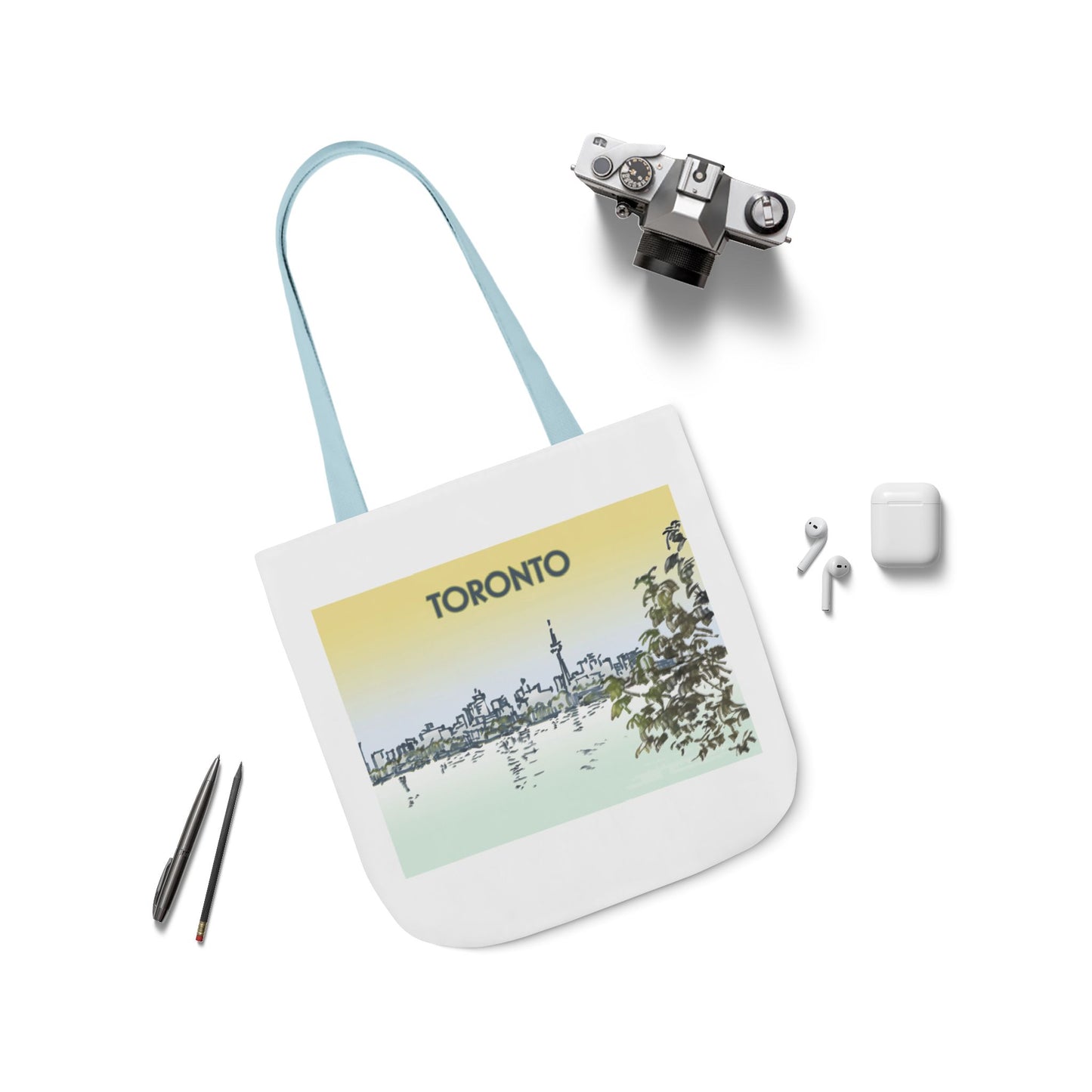 Toronto-inspired Tote Bag with 4-Color Straps