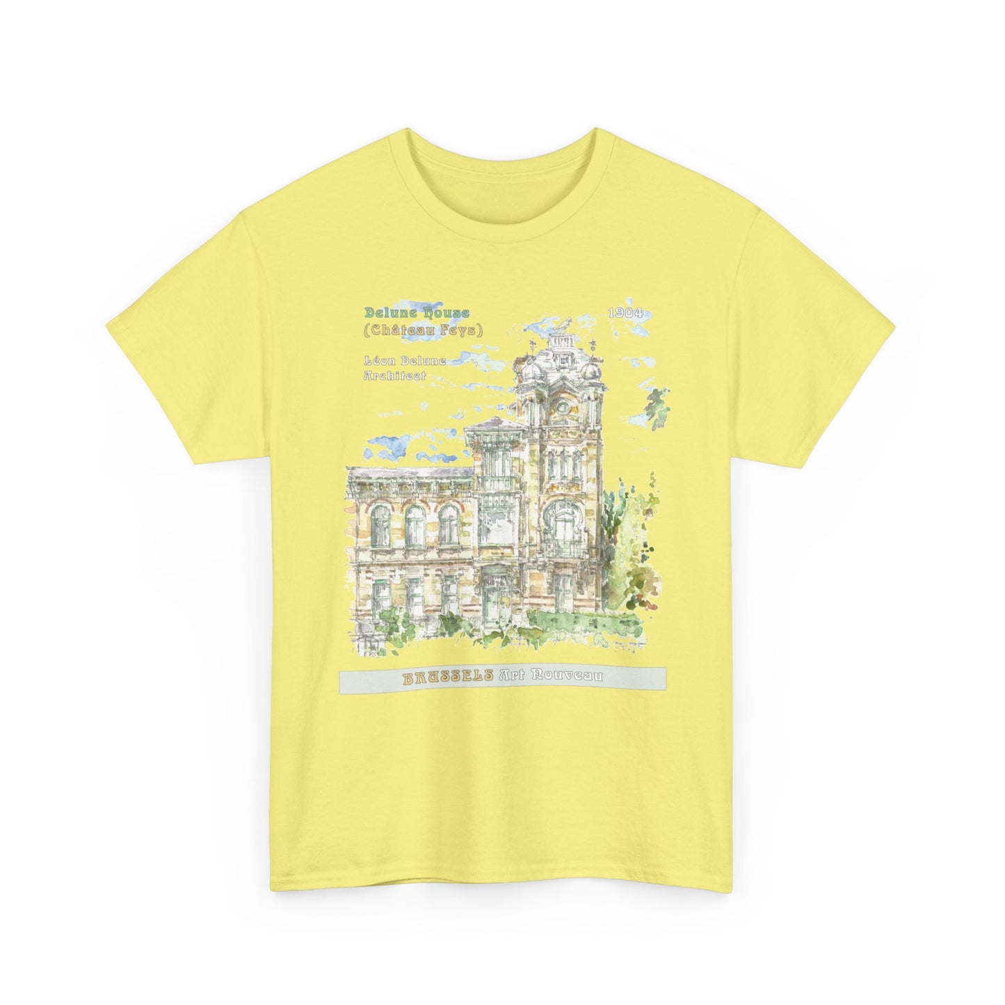 Brussel's Art-Nouveau-Inspired Unisex Crewneck T-shirt