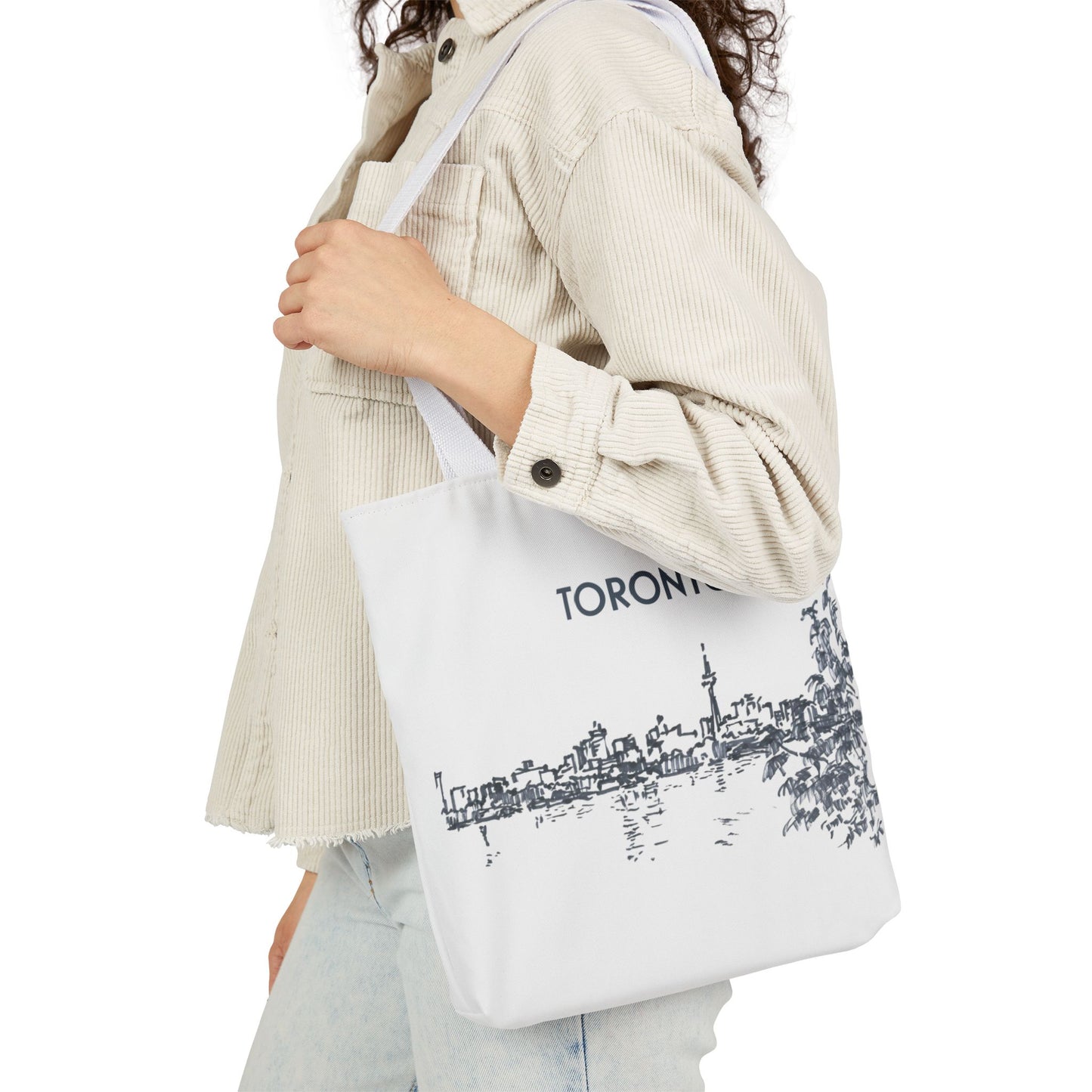 Toronto-inspired Tote Bag with 3-Color Straps