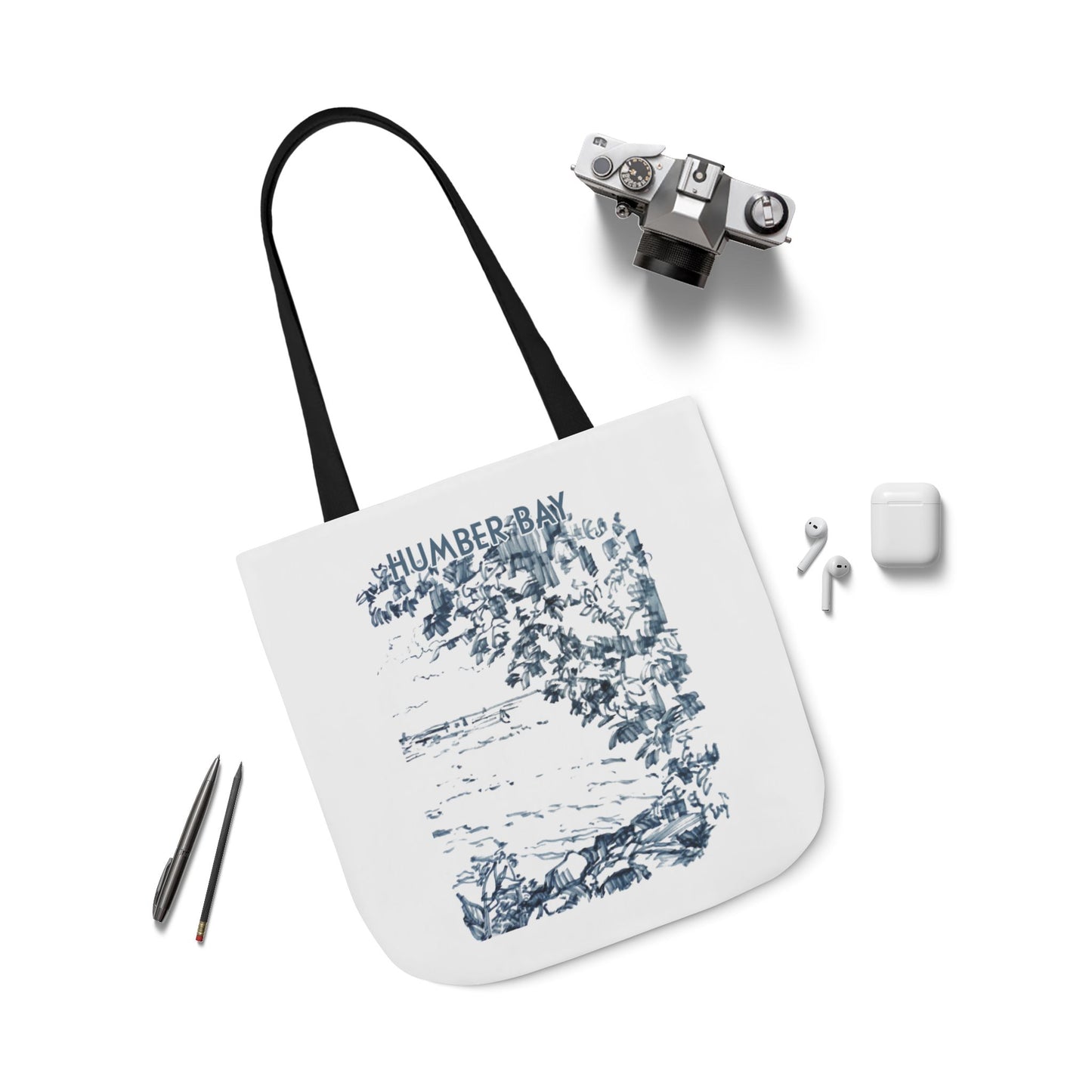 Toronto Humber Bay-inspired Tote Bag with 3-Color Straps