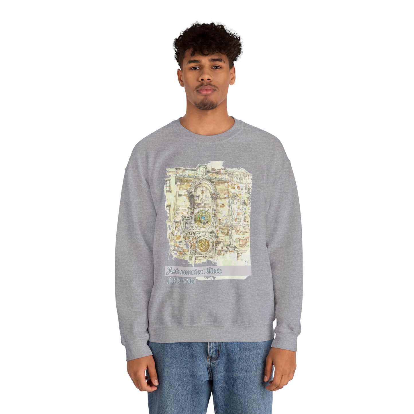 Prague-Inspired Unisex Crewneck Sweatshirt