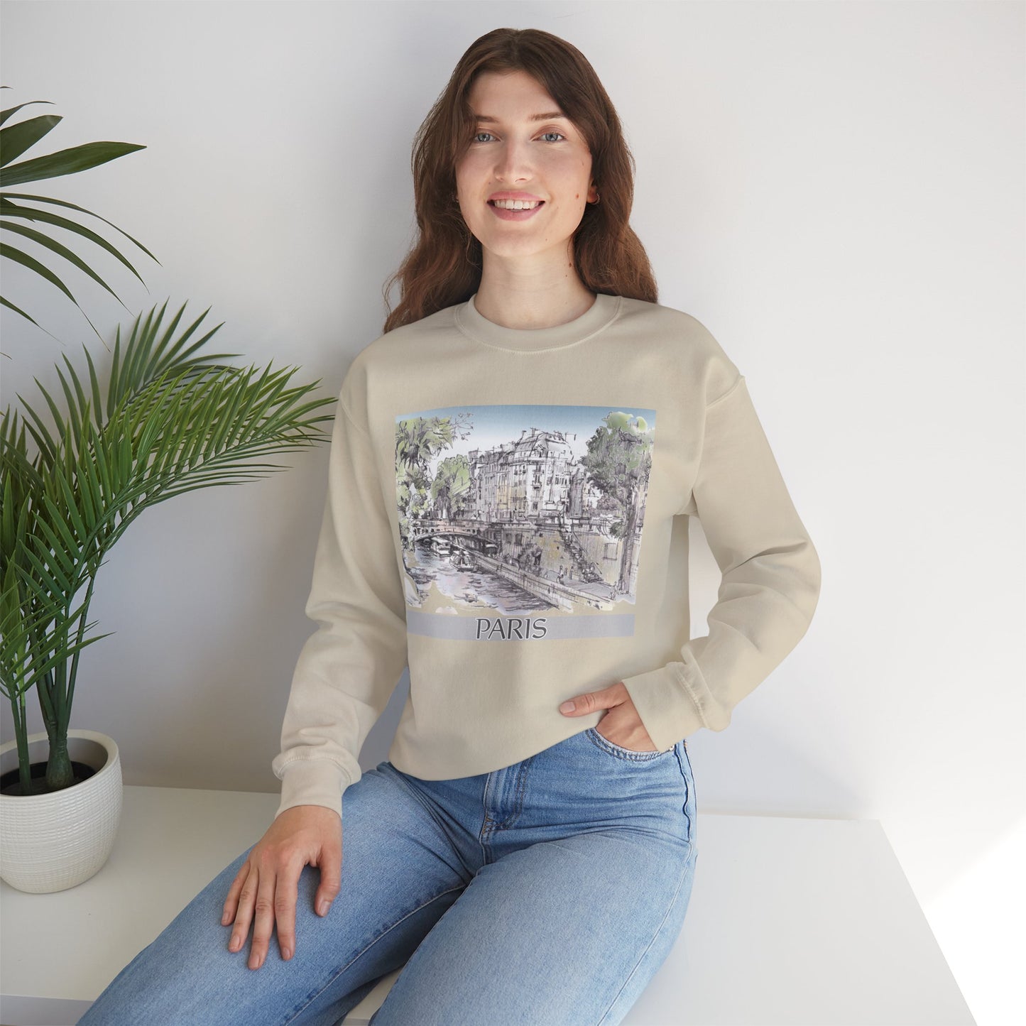 Paris-Inspired Unisex Crewneck Sweatshirt