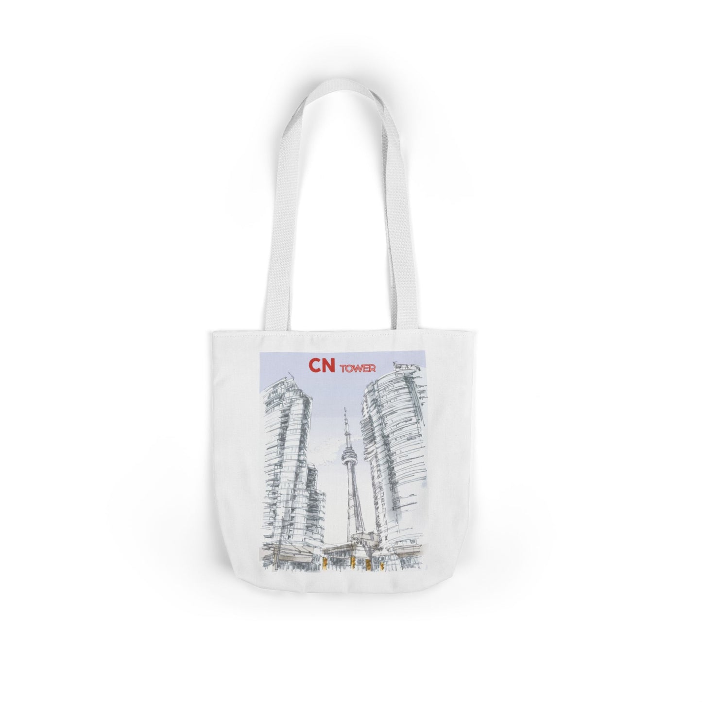 CN Tower-inspired Tote Bag with 4-Color Straps
