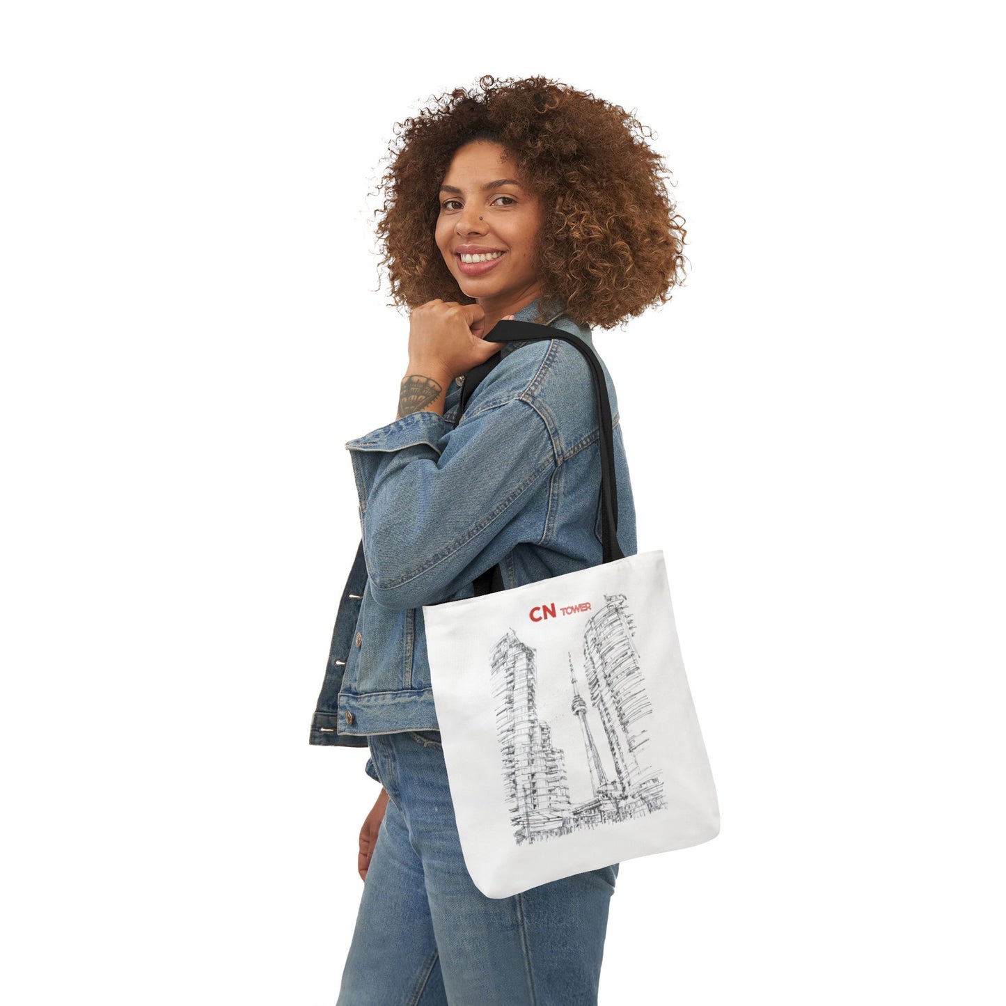 CN Tower-inspired Tote Bag with 4-Color Straps