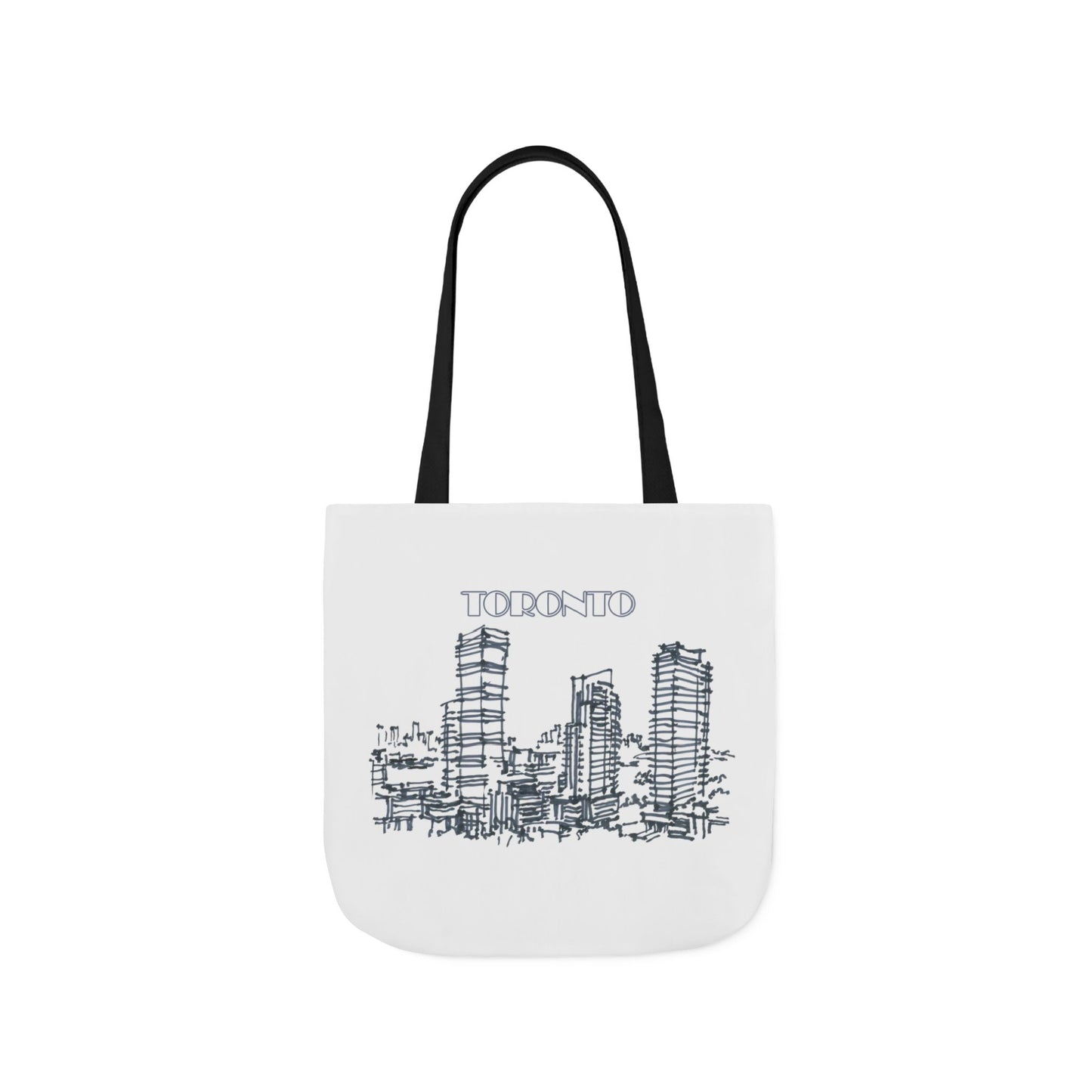 Toronto-inspired Tote Bag with 3-Color Straps