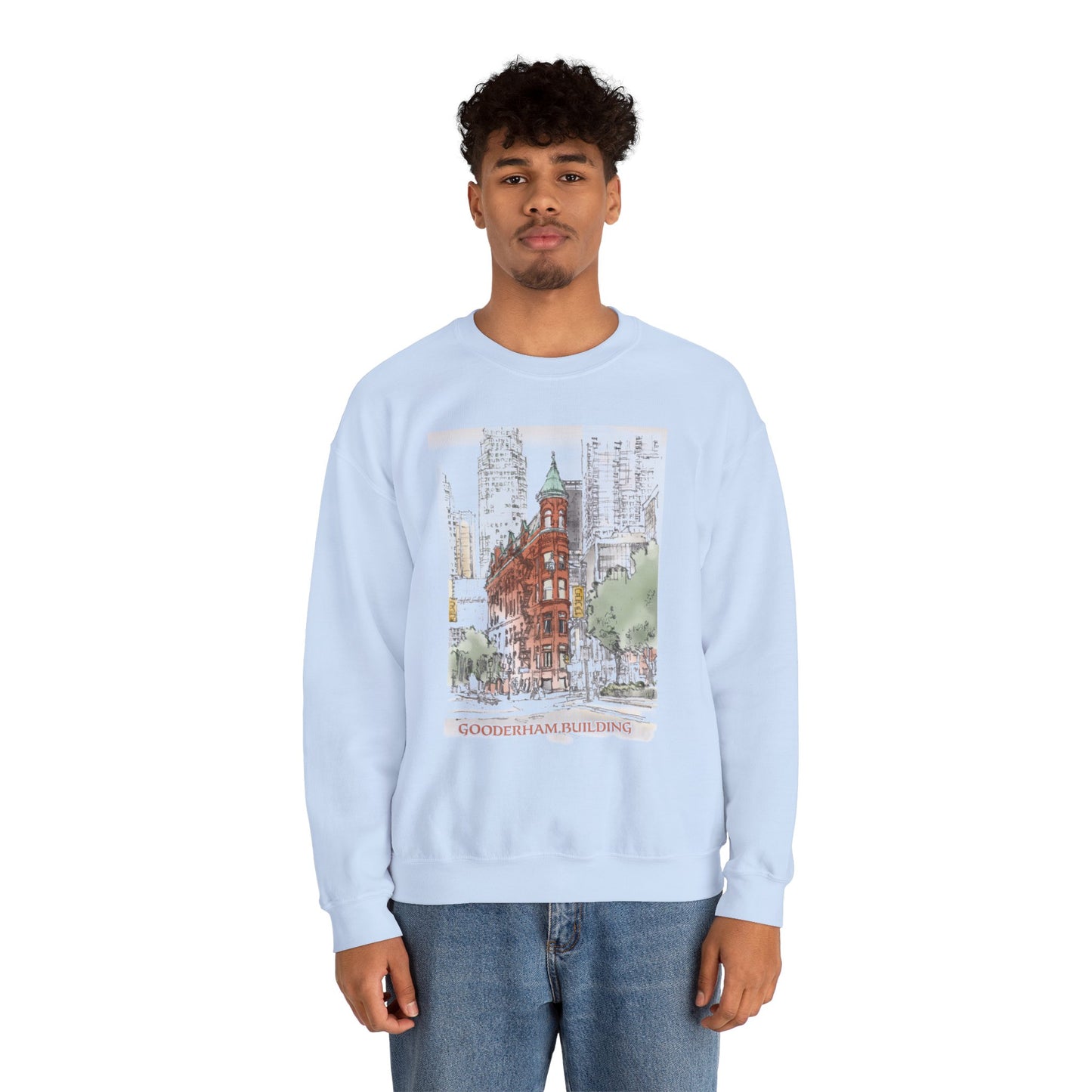 Gooderham building-Inspired Unisex Crewneck Sweatshirt