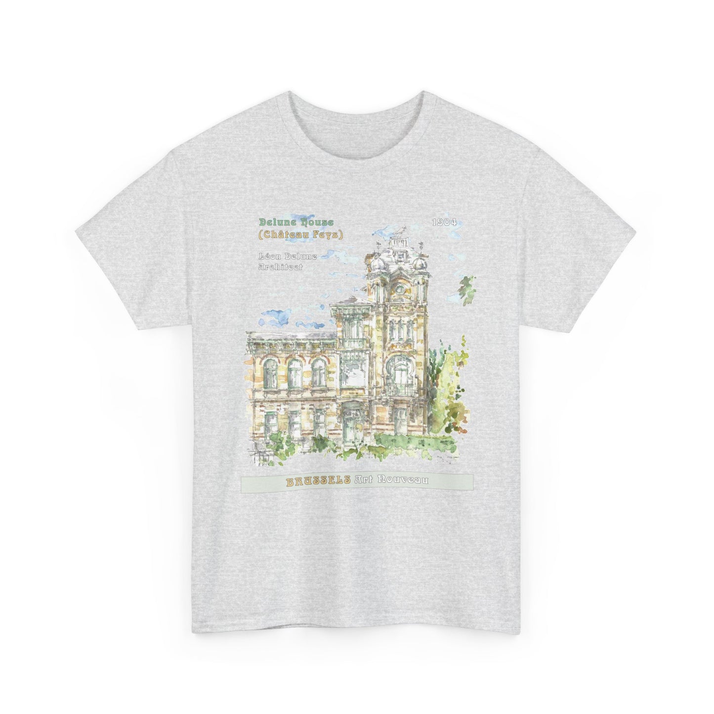 Brussel's Art-Nouveau-Inspired Unisex Crewneck T-shirt