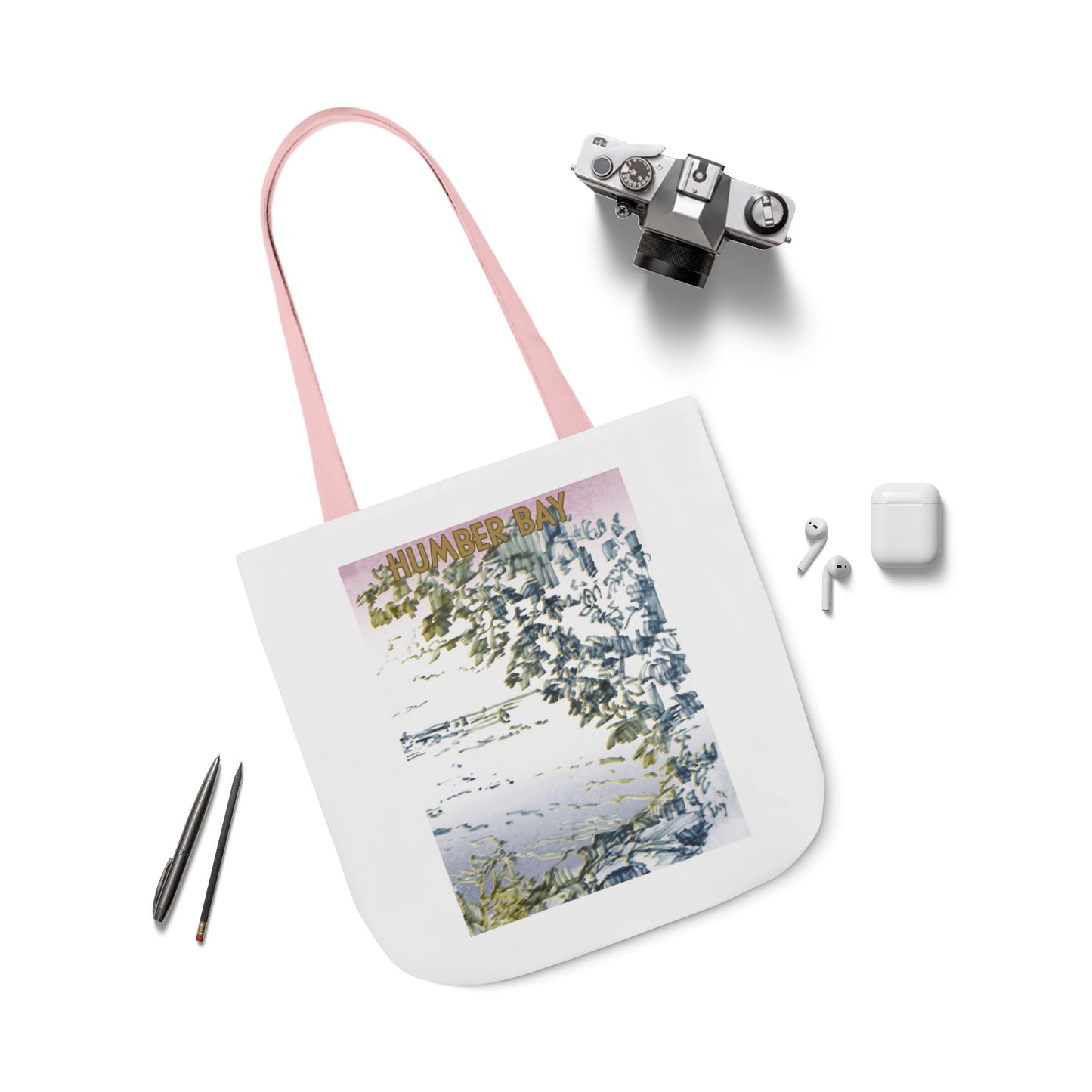 Toronto Humber Bay-inspired Tote Bag with 5-Color Straps