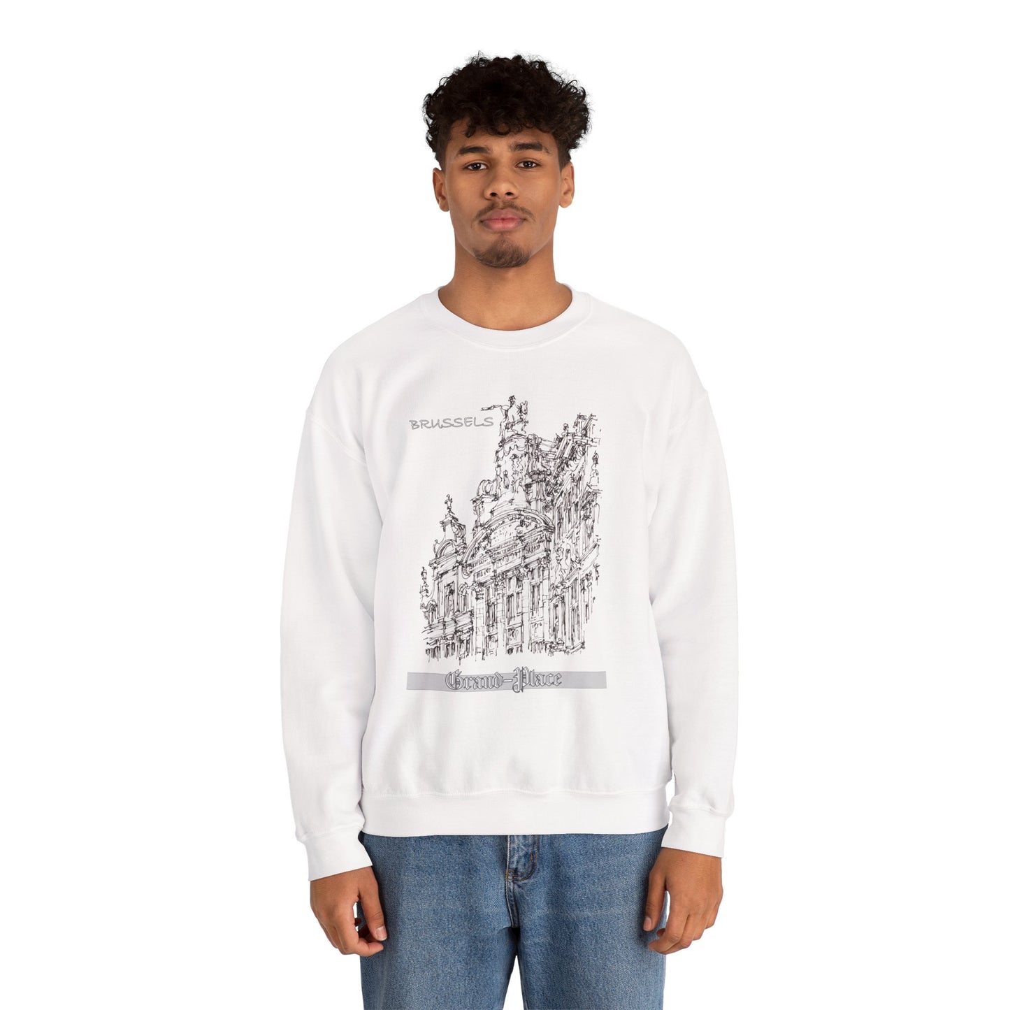 Brussel's Grand-Place-Inspired Unisex Crewneck Sweatshirt