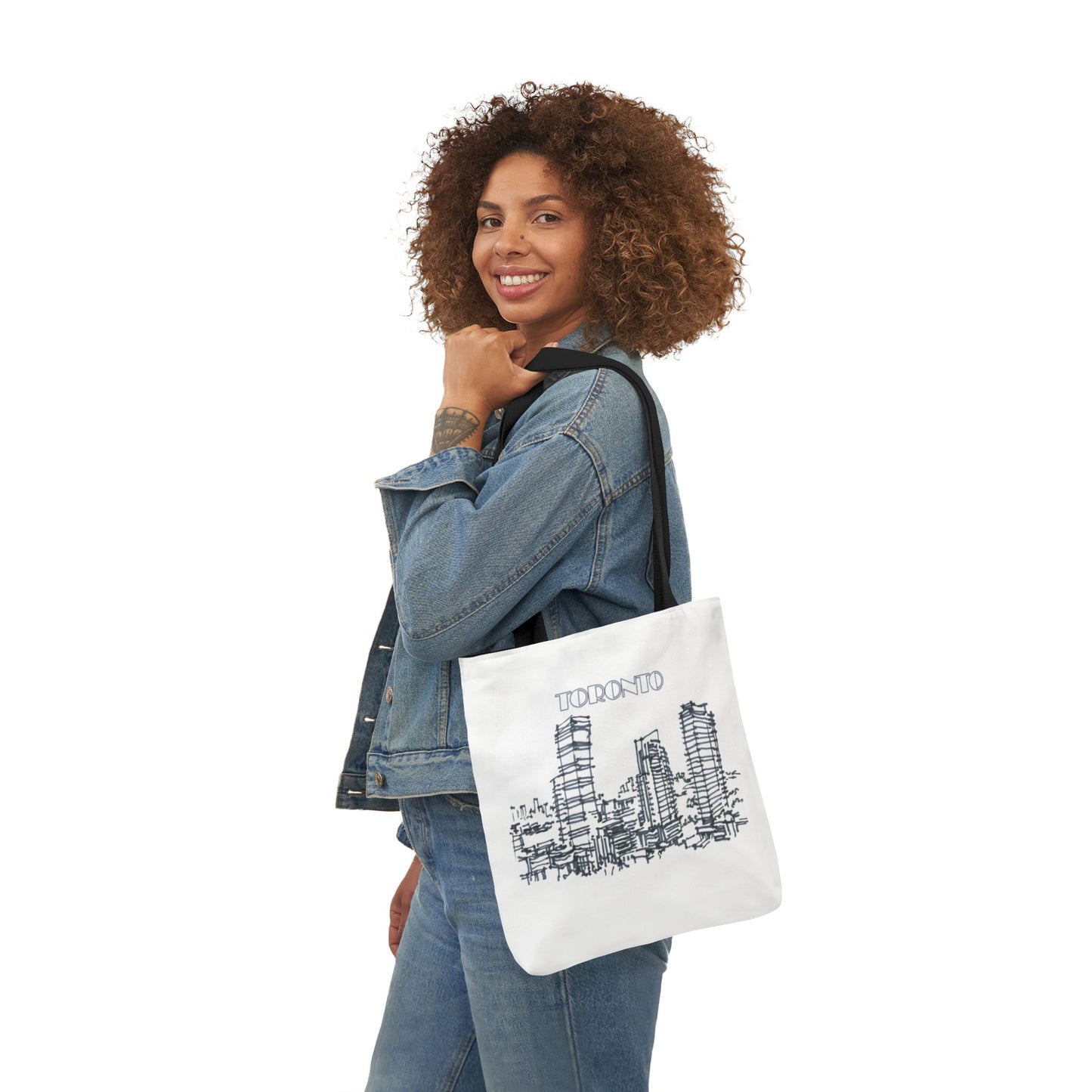 Toronto-inspired Tote Bag with 3-Color Straps