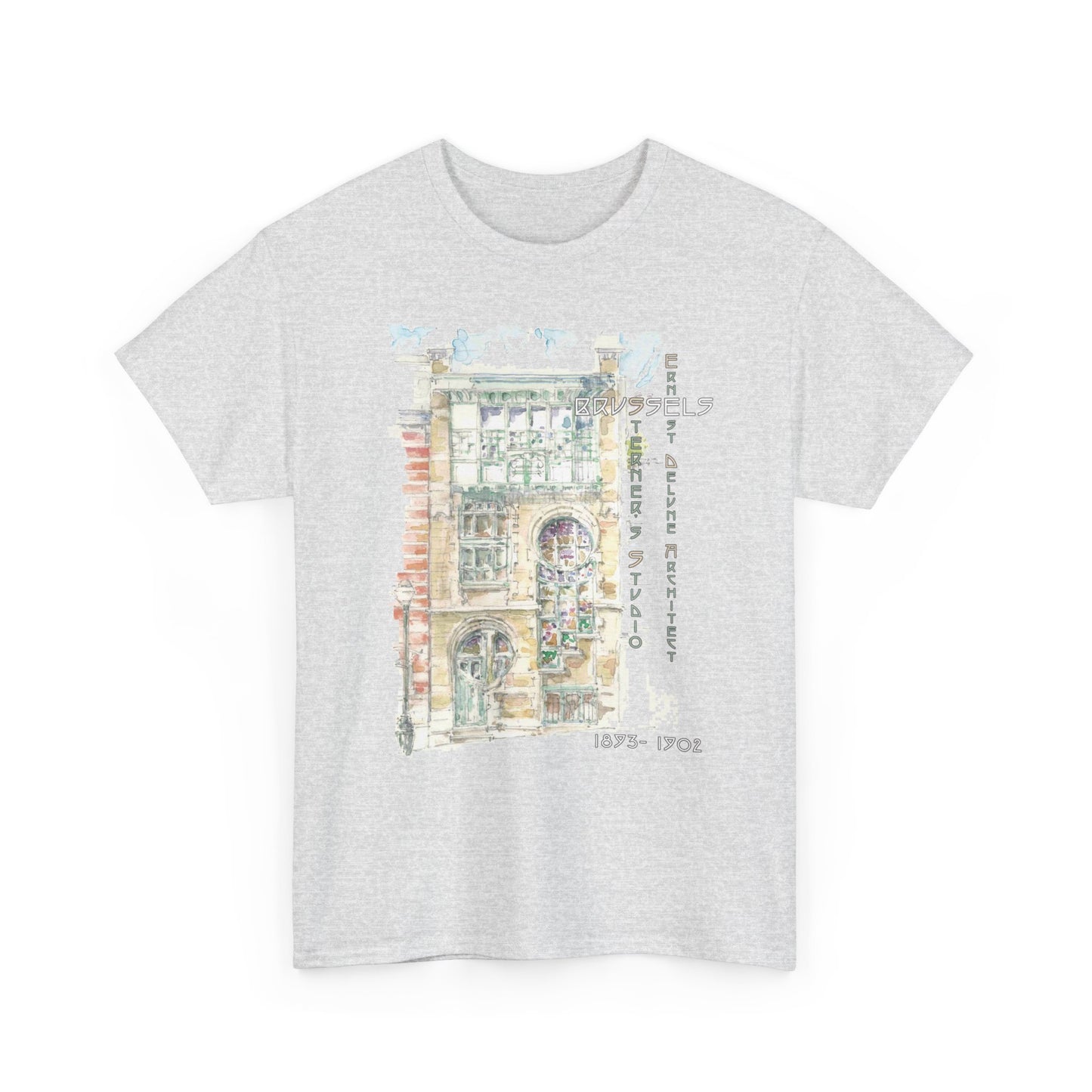 Brussel's Art-Nouveau-Inspired Unisex Crewneck T-shirt