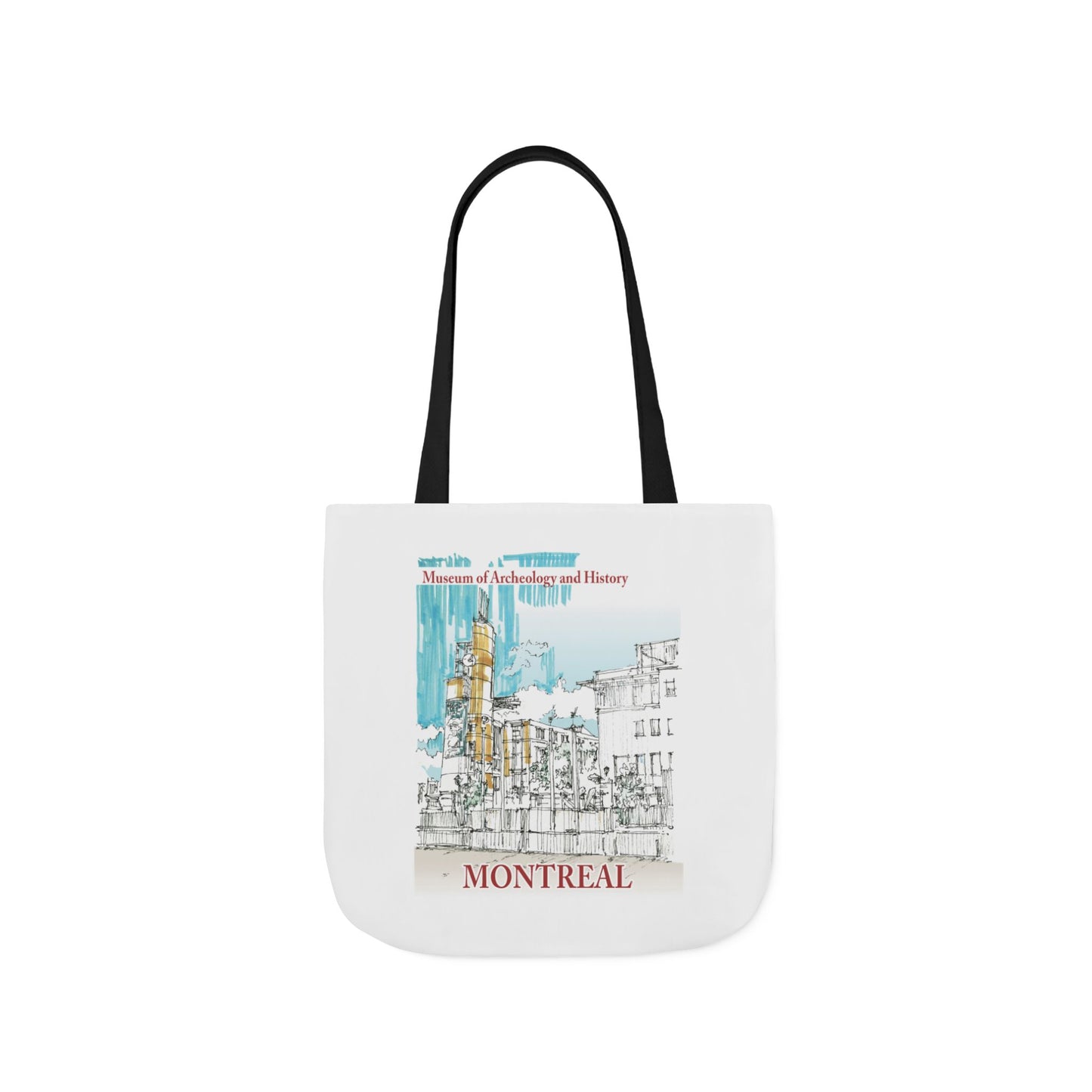 Montreal-inspired Tote Bag with 5-Color Straps
