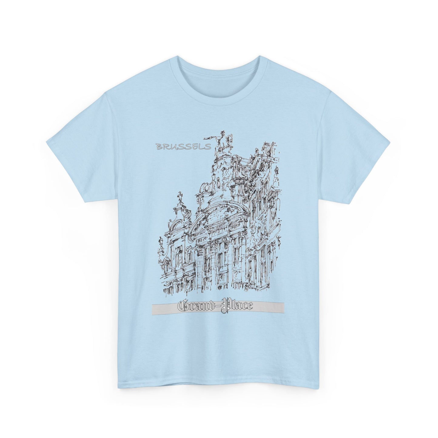 Brussel's Grand-Place-Inspired Unisex Crewneck T-shirt