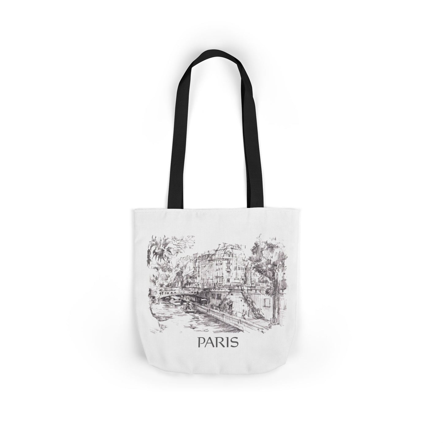Paris-inspired Tote Bag with 5-Color Straps