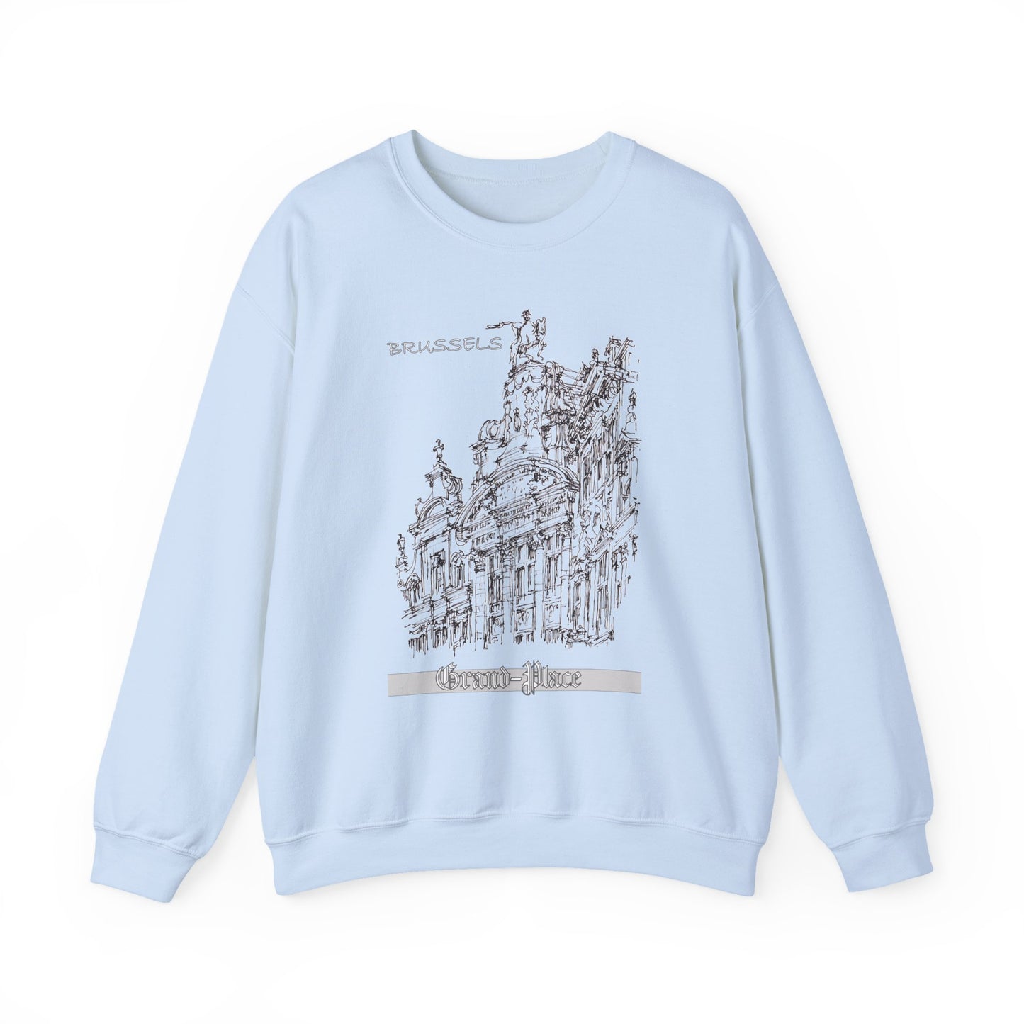 Brussel's Grand-Place-Inspired Unisex Crewneck Sweatshirt