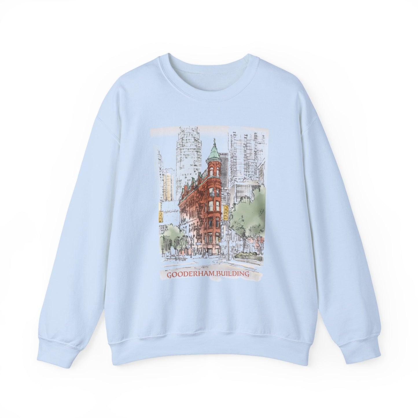 Gooderham building-Inspired Unisex Crewneck Sweatshirt